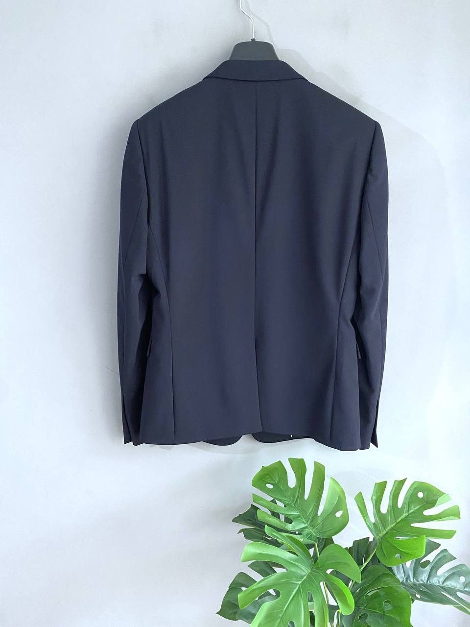 Emporio Armani Emporio Armani Navy Virgin Wool Slim Fit Men's Suit Size 48 Size 48S - 13 Thumbnail