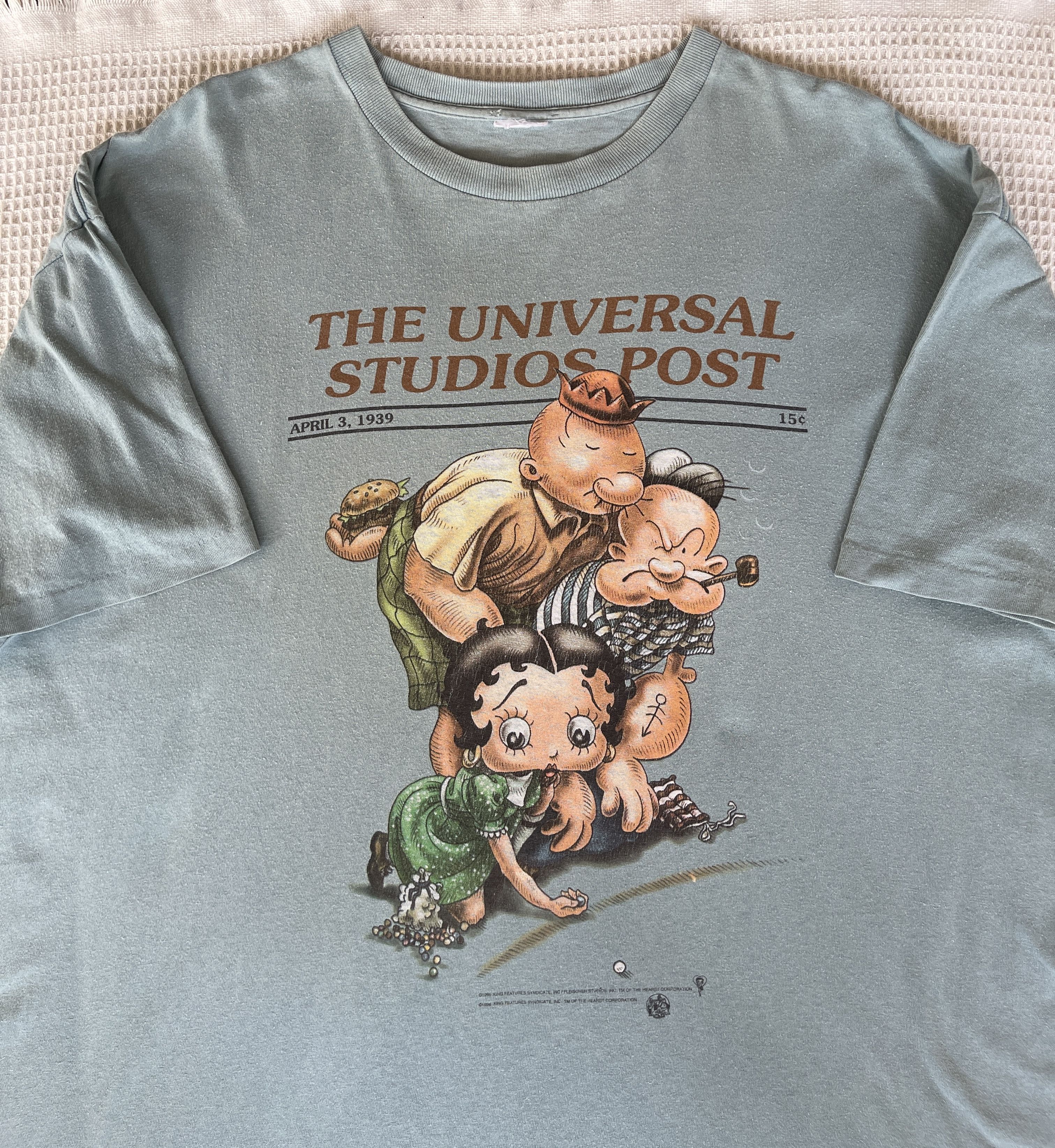 Cartoon Network Vintage90s‼️Universal Studios Popeye & Olive Betty Boop Wimpy Size US XXL / EU 58 / 5 - 8 Thumbnail