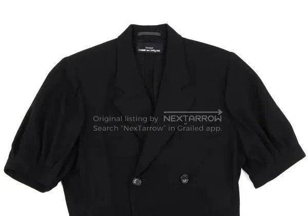 Comme des Garcons Comme Des Garcons size F Black vintage double-breasted top Size S / US 4 / IT 40 - 4 Thumbnail
