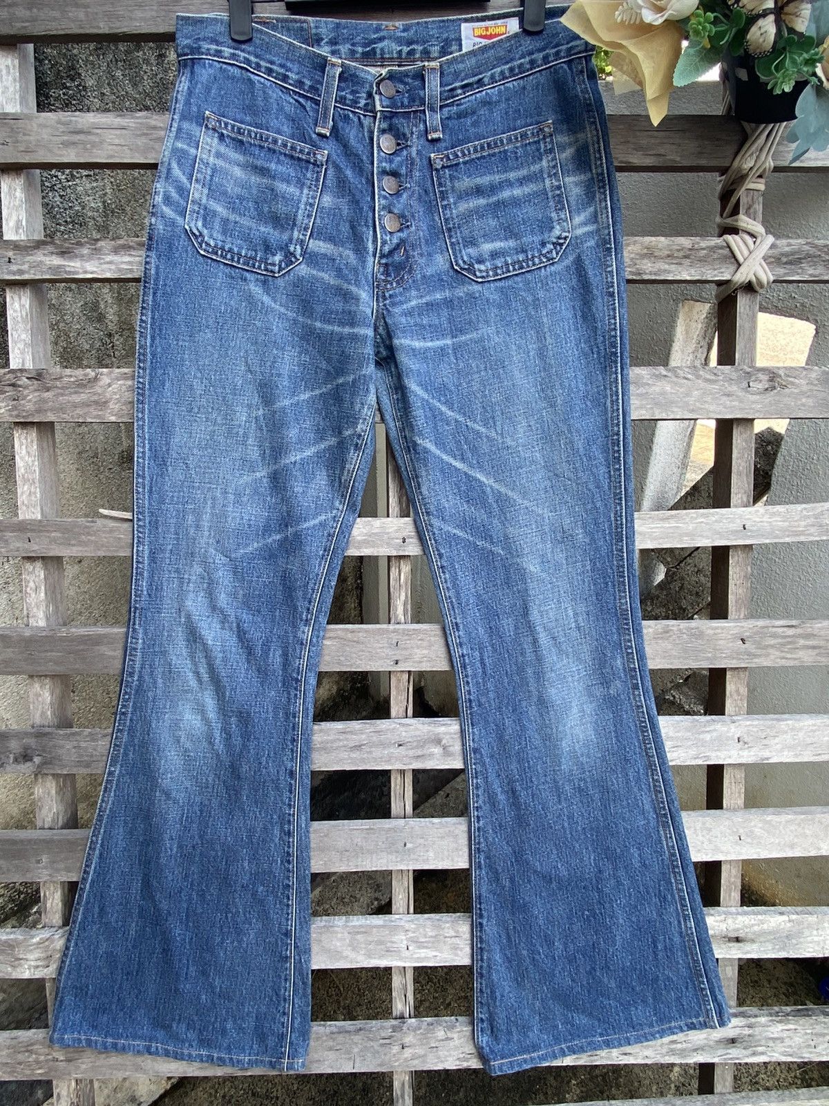 Big John Vintage Big John Jeans flared, bell-bottom and patch pockets Size US 30 / EU 46 - 3 Thumbnail
