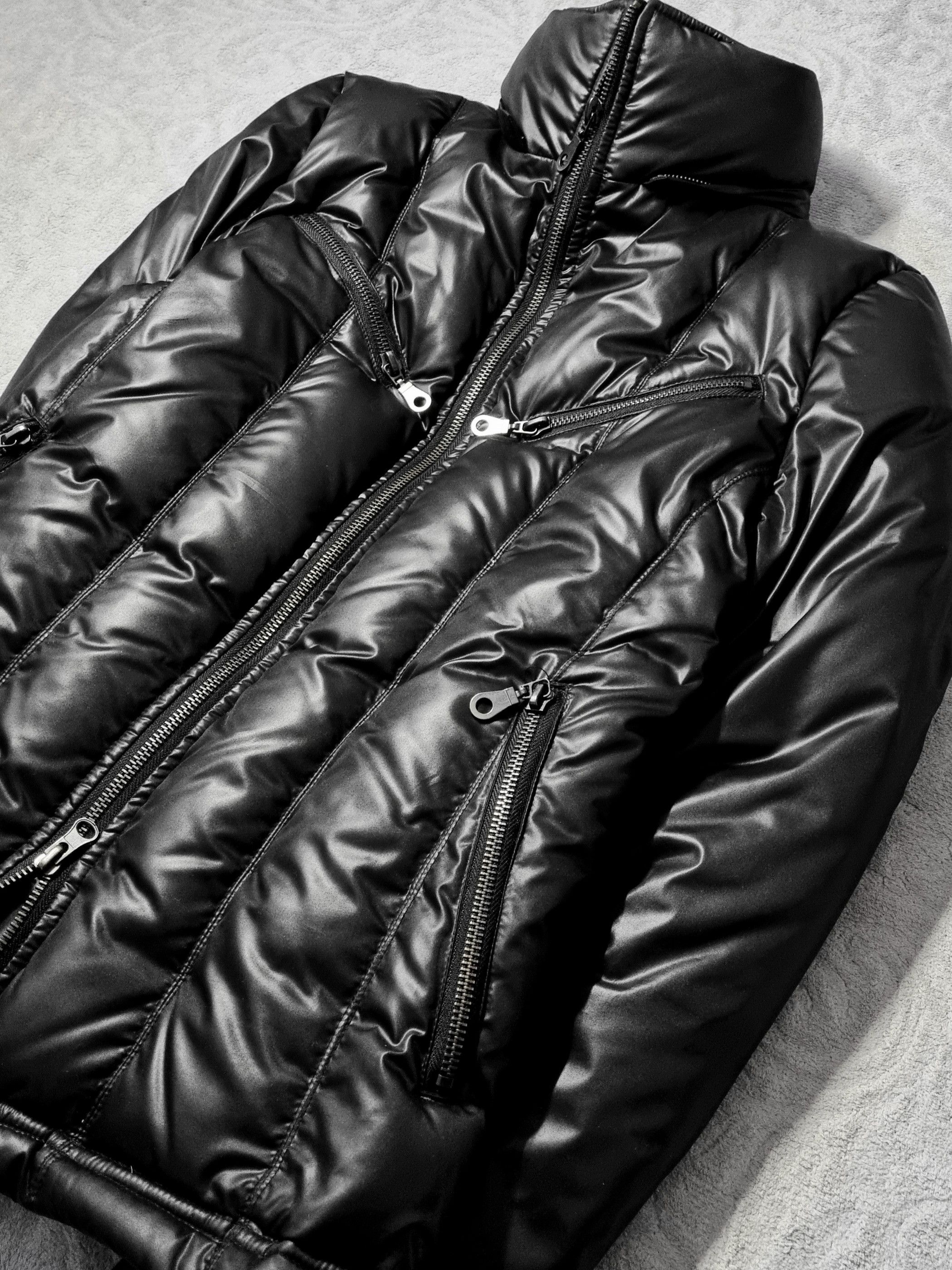 Japanese Brand Fuga Coated Down Jacket with Real Fur Size US S / EU 44-46 / 1 - 4 Thumbnail