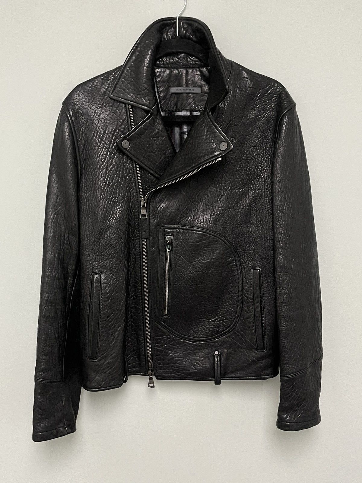 John Varvatos Biker Jacket With Zip Patch Pocket. EU 48 Size US M / EU 48-50 / 2 - 6 Thumbnail