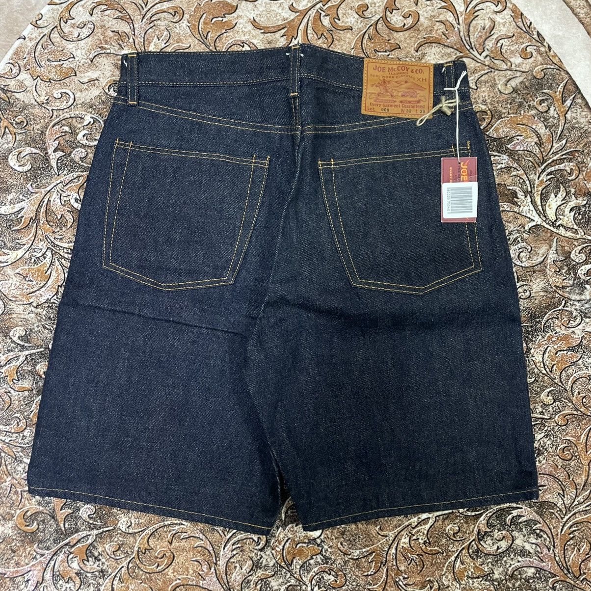 The Real McCoy's 🔥🇯🇵NOS Unworm Joe Mc Coy Selvedge Denim Shorts Pants Size US 32 / EU 48 - 4 Thumbnail