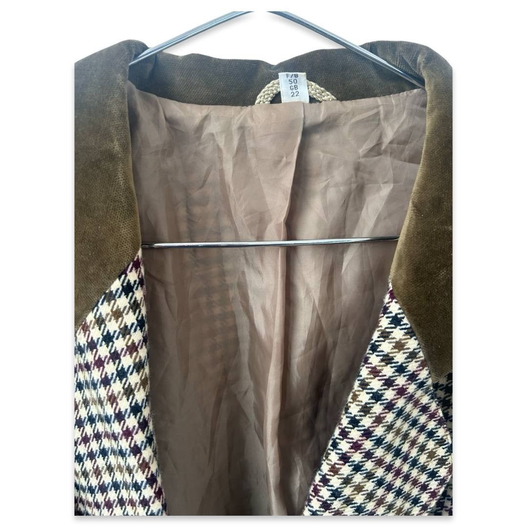 Vintage Tweed blazer VTG #1205 Size XXL / US 16-18 / IT 52-54 - 2 Thumbnail