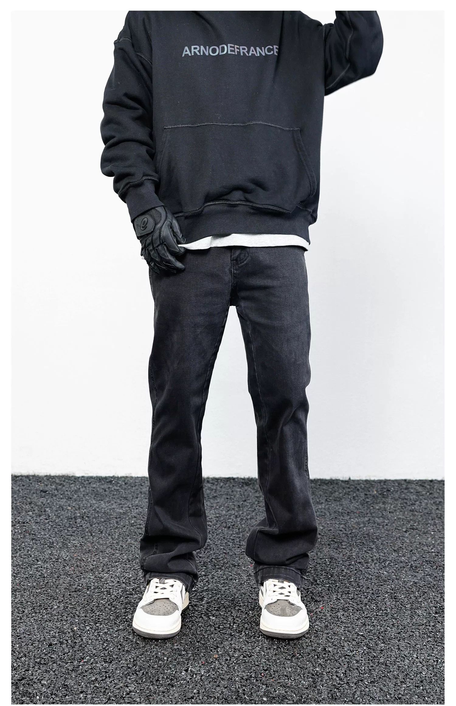 Designer × Jean × Vintage faded patchwork skate hiphop bootcut jeans Size US 36 / EU 52 - 5 Thumbnail