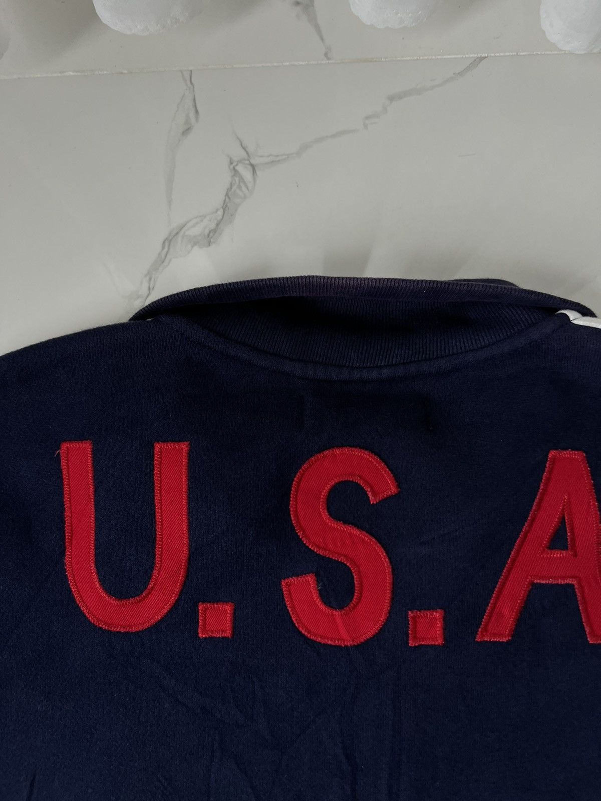 Polo Ralph Lauren 00’s POLO RALPH LAUREN USA TRACK AND FIELD ZIP SWEATSHIRT Size US L / EU 52-54 / 3 - 9 Thumbnail