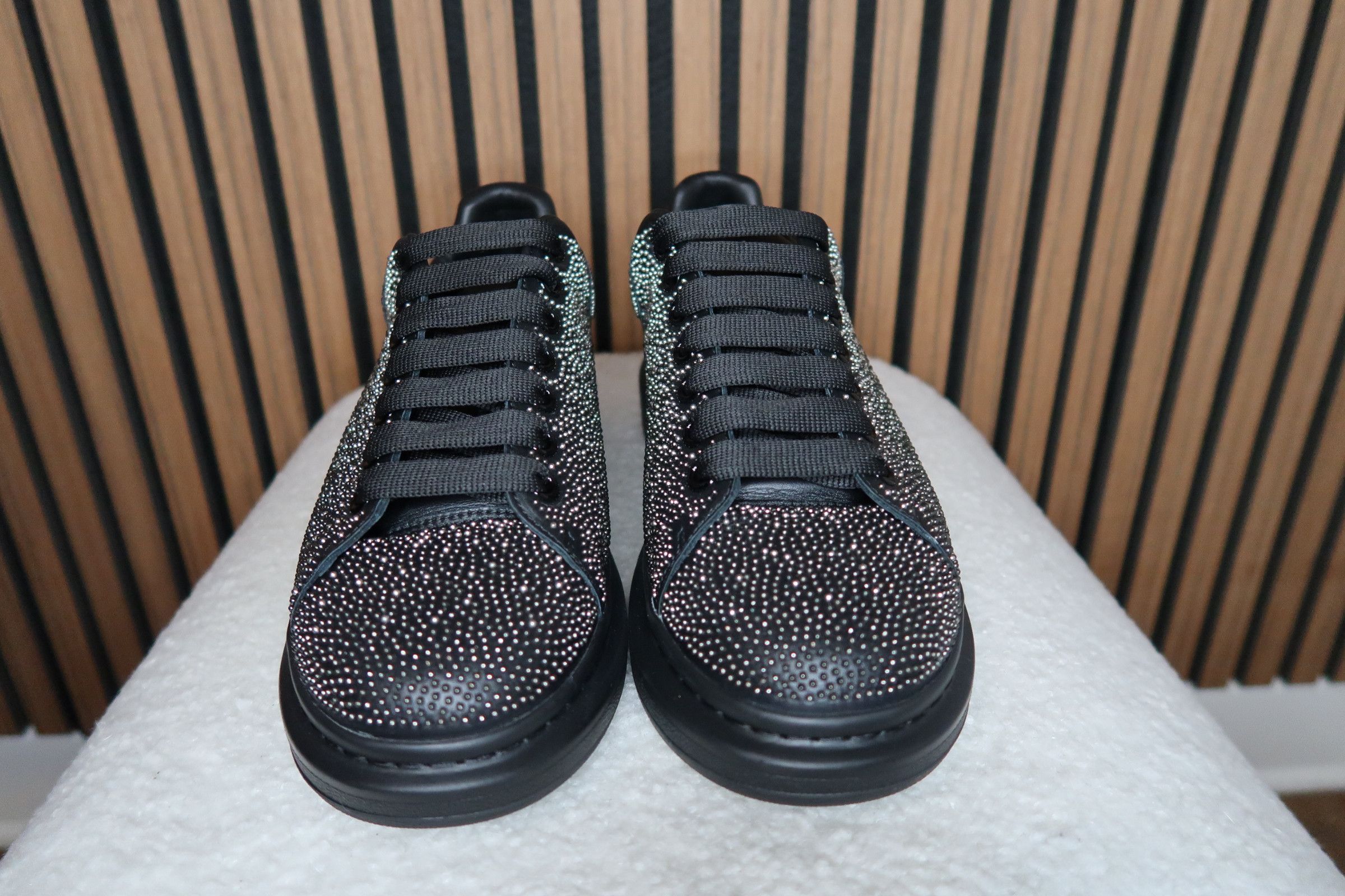 Alexander McQueen Alexander McQueen Oversized Sneaker - Black Studded Size US 8.5 / EU 41-42 - 2 Thumbnail