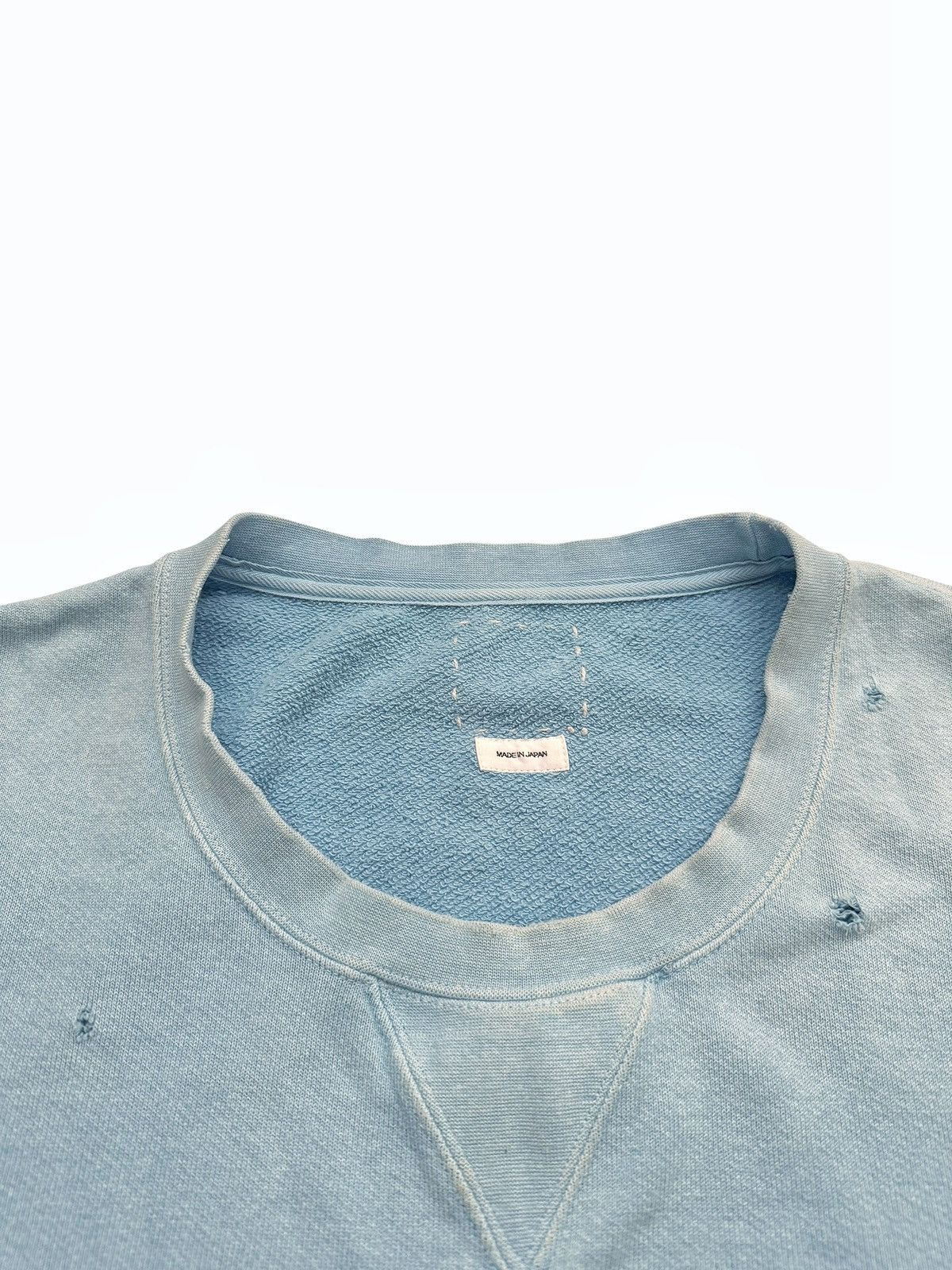 Visvim Jumbo SB Sweat DMGD Crewneck Blue Size US L / EU 52-54 / 3 - 5 Thumbnail