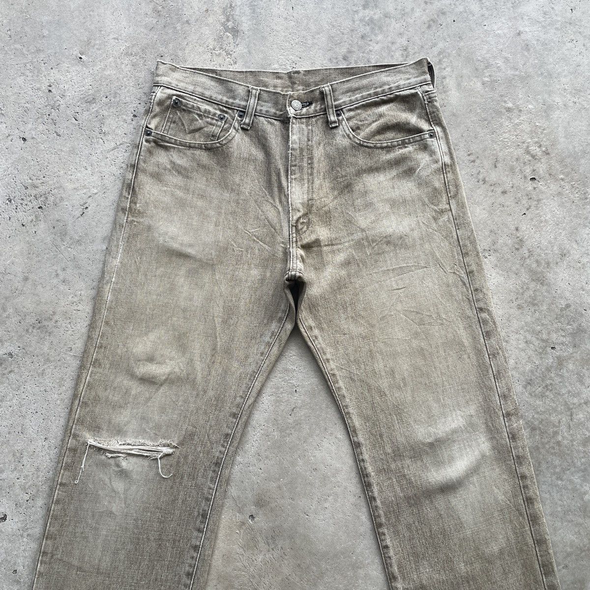 Japanese Brand Vintage Japan Distressed Eagle Logo Faded Jeans Denim Pants Size US 32 / EU 48 - 4 Thumbnail