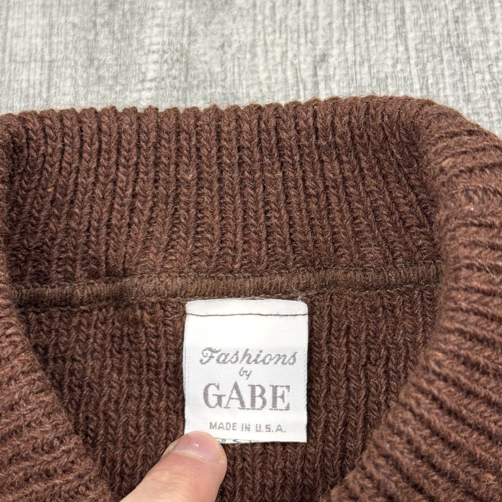 Vintage VINTAGE 70s Gabe Fair Isle Nordic Pullover Sweater Knit Casual Brown Mens Large Size US L / EU 52-54 / 3 - 3 Thumbnail