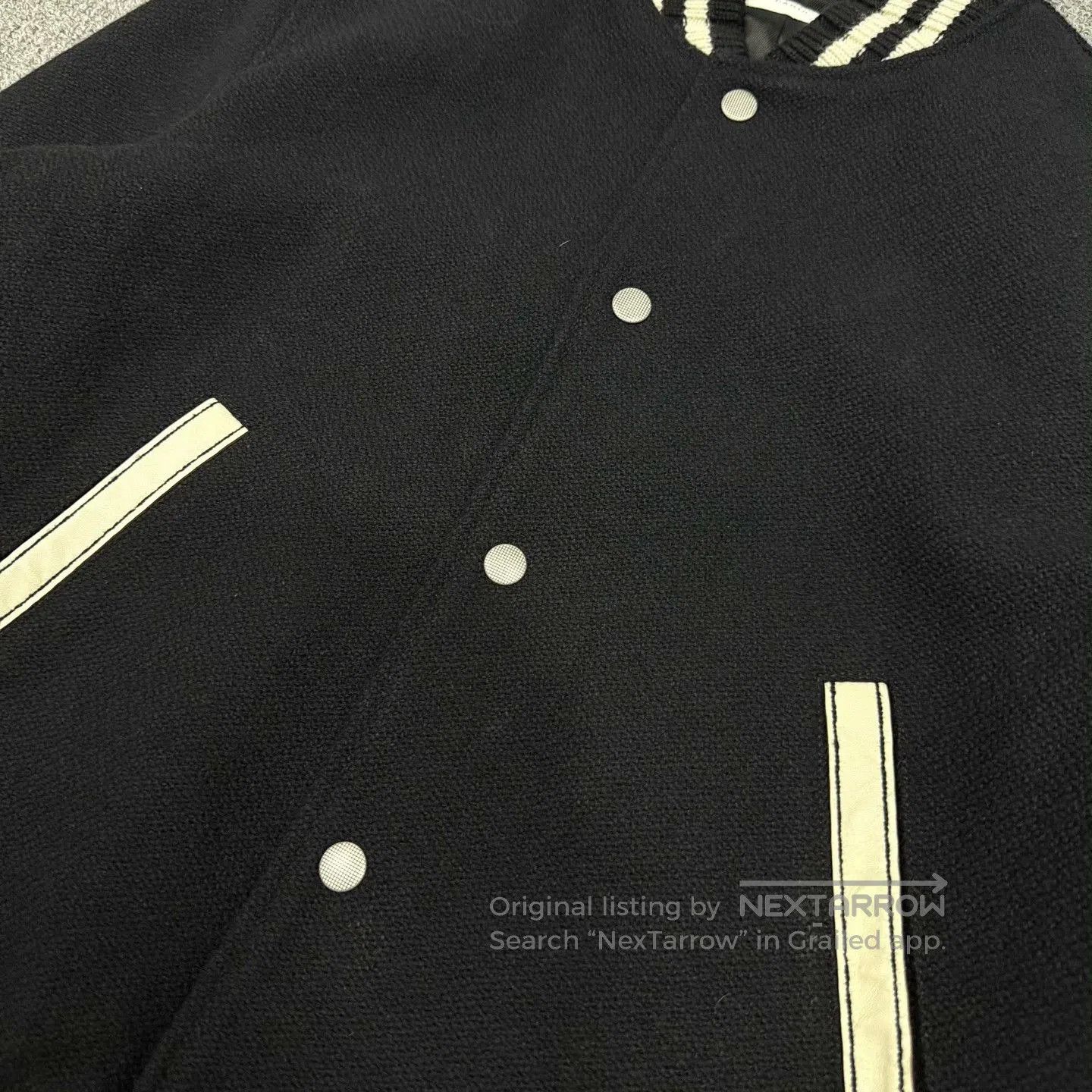 Saint Laurent Paris Saint Laurent Black Baseball Jacket. Size US S / EU 44-46 / 1 - 3 Thumbnail