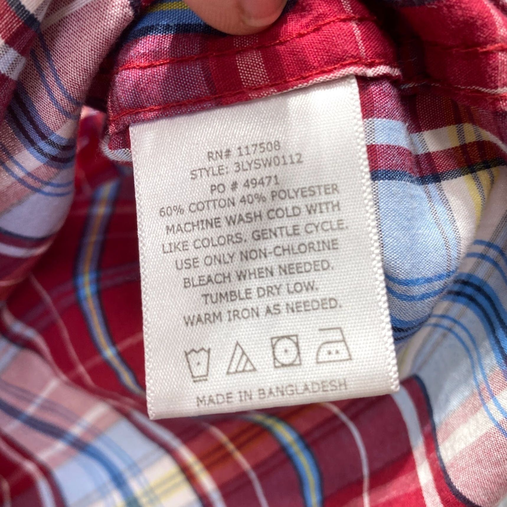 Levi's Levis Shirt Men M Red Plaid Pearl Snap Western Cowboy Flap Pocket Button-Up Short Sleeve Crew Neck Collared Size US M / EU 48-50 / 2 - 4 Thumbnail
