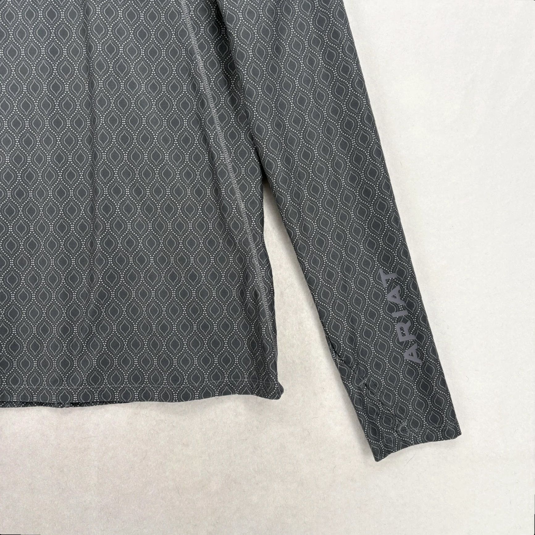 Ariat Ariat Lowell 3.0 Pullover Womens M Gray 1/4 Zip ARIATTEK Riding Long Sleeve Size M / US 6-8 / IT 42-44 - 3 Thumbnail