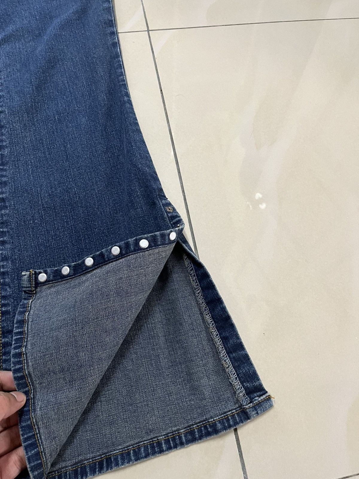 Tornado Mart Flare Jeans comoco Iron star bead wideleg Size US 29 - 5 Thumbnail