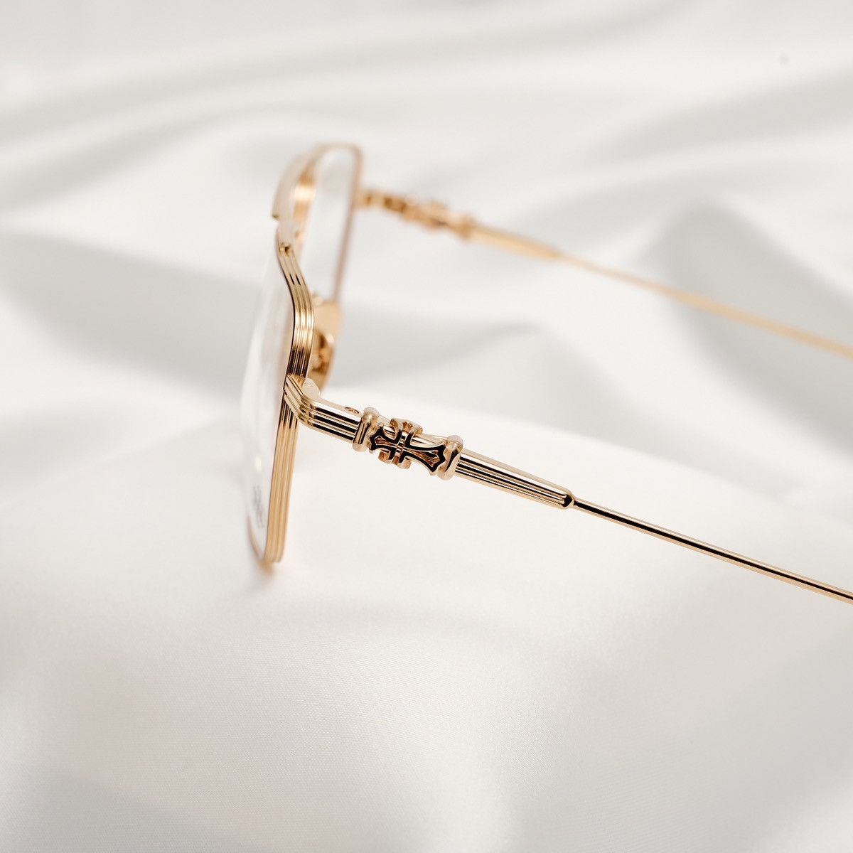 Chrome Hearts CHROME HEARTS MAGNUM II BORDELLO GOLD PLATED GLASSES Size ONE SIZE - 3 Thumbnail