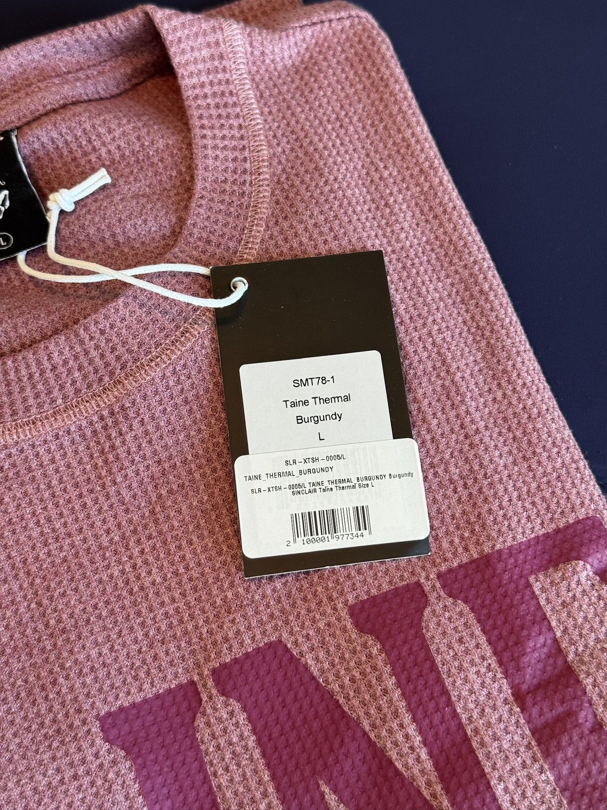 Sinclair Global Sinclair Global Mens Burgundy Thermal Taine LS Size L Large Size US L / EU 52-54 / 3 - 4 Thumbnail