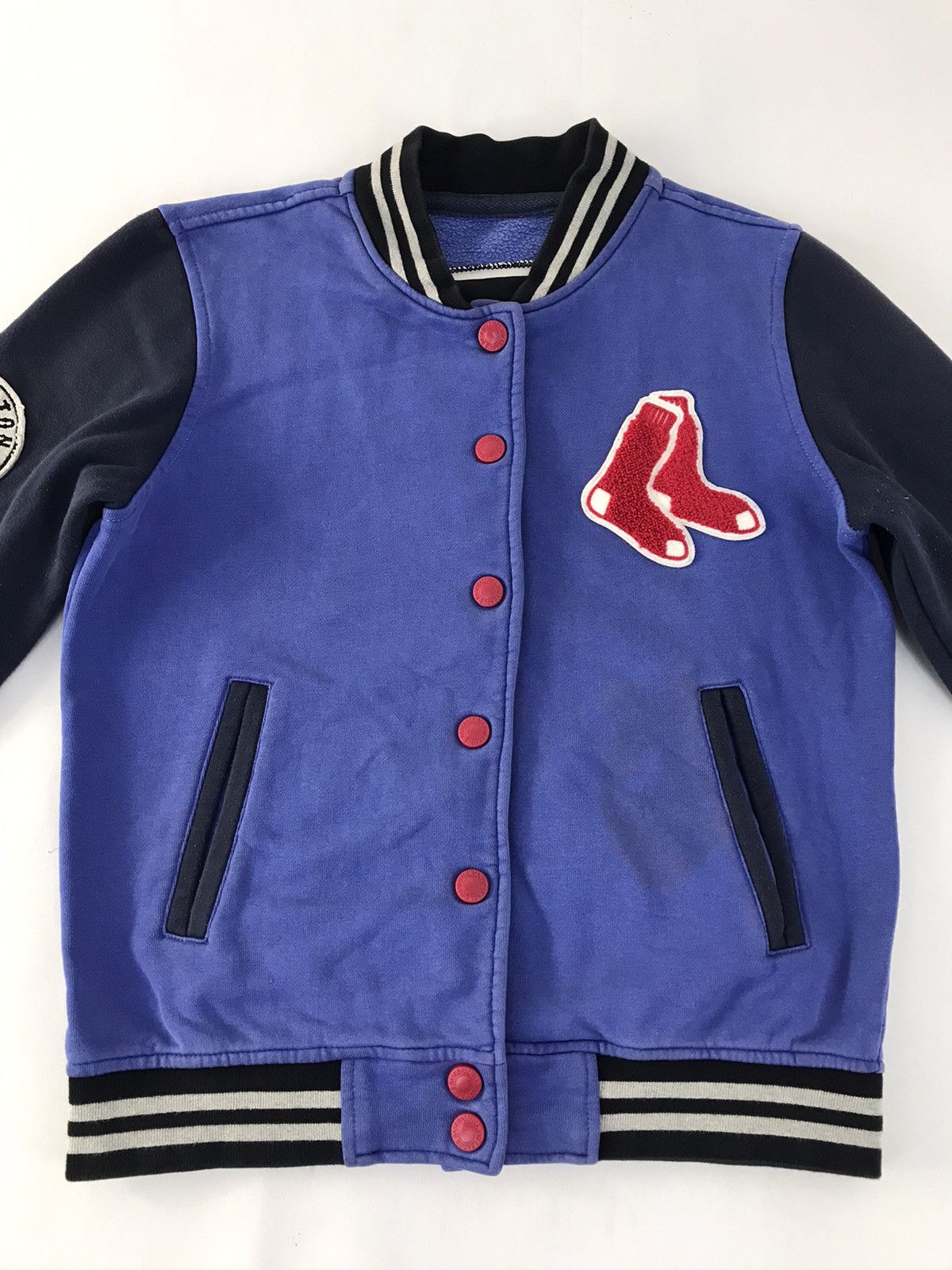 MLB Varsity Jacket MLB Boston RedSox Embroidery Logo Snap Button Size M / US 6-8 / IT 42-44 - 3 Thumbnail