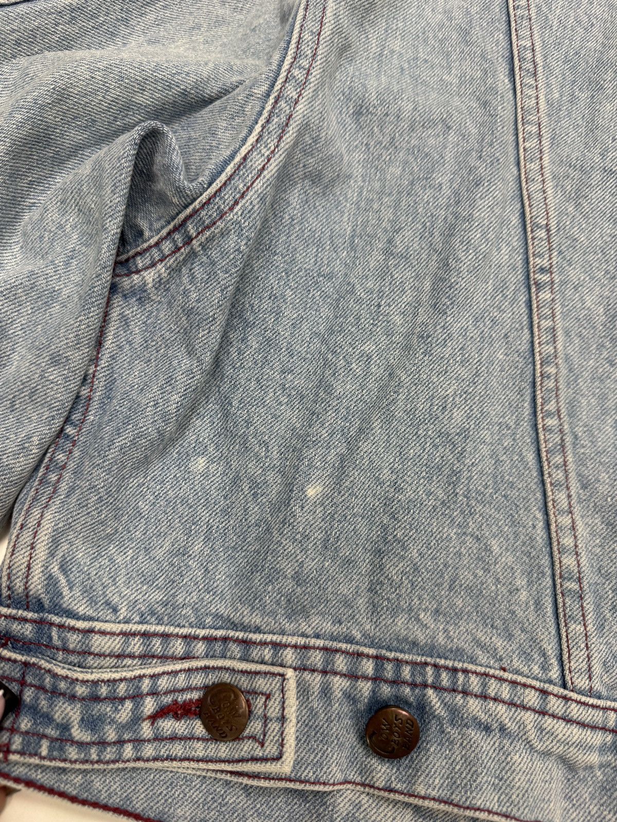 Other Vintage Italian Denim Jacket Rare Patchwork Details boxy cut Size US L / EU 52-54 / 3 - 7 Thumbnail