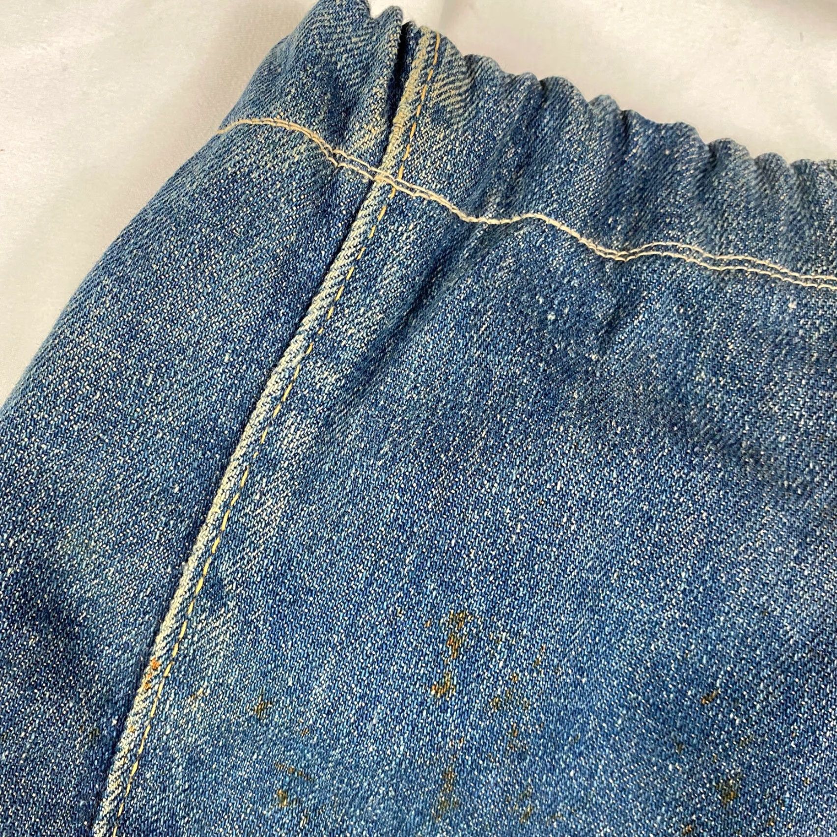 Vintage VINTAGE 1940s Custom Denim Suntries Bag Levis Selvege Redline Denim 14x9.5 inches Bag Mens/Womens Size ONE SIZE - 6 Thumbnail