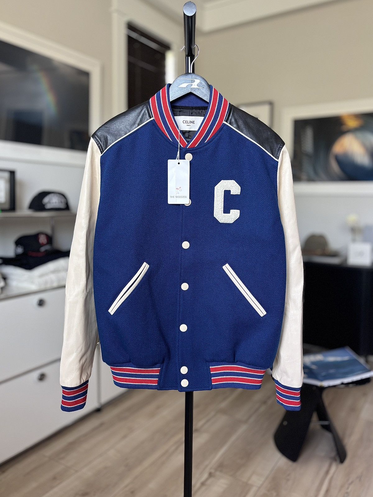 Celine CELINE | $3250 | VARSITY LEATHER COLLEGE TEDDY JACKET Size US M / EU 48-50 / 2 - 1 Thumbnail