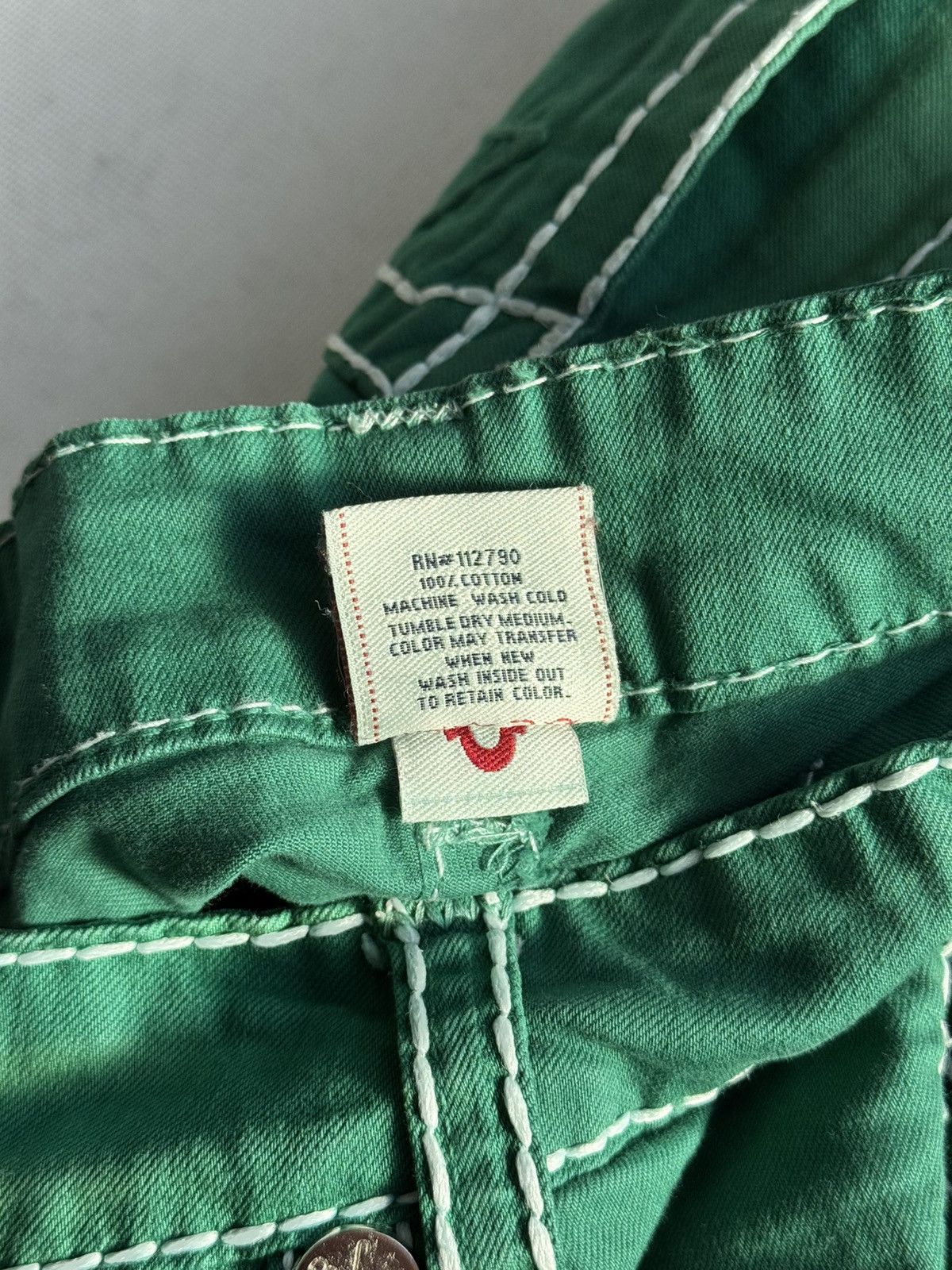 True Religion Vintage Usa True Religion Washed Green Swag Denim Jeans Size US 33 - 18 Thumbnail