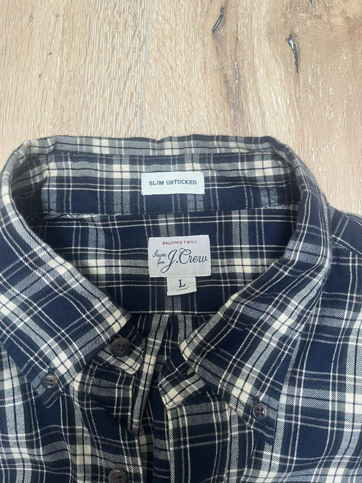 J.Crew J Crew Slim Untucked Flannel Size US L / EU 52-54 / 3 - 4 Thumbnail
