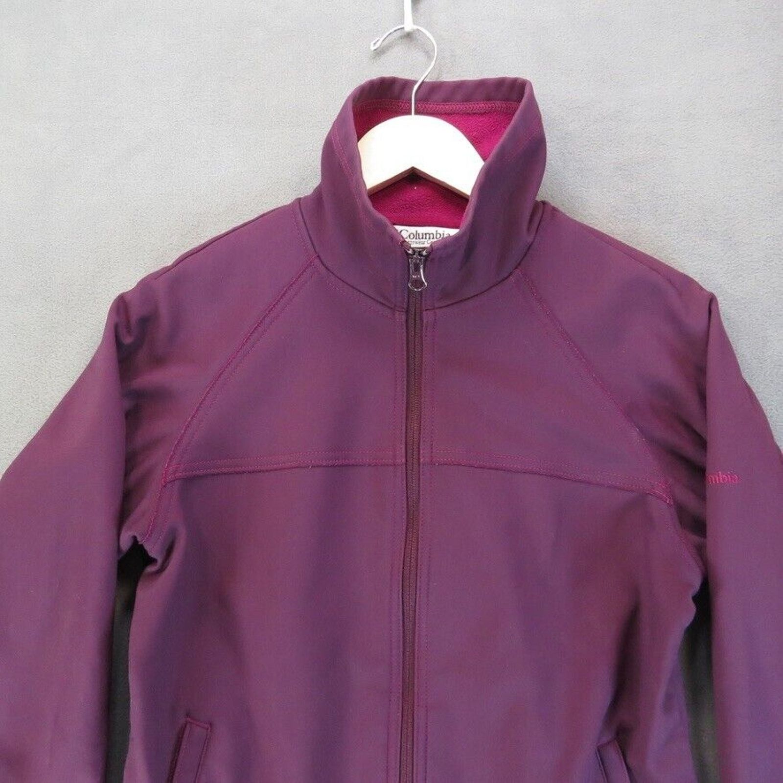 Columbia Columbia Full Zip Softshell Jacket Womens Medium Purple Size M / US 6-8 / IT 42-44 - 2 Thumbnail