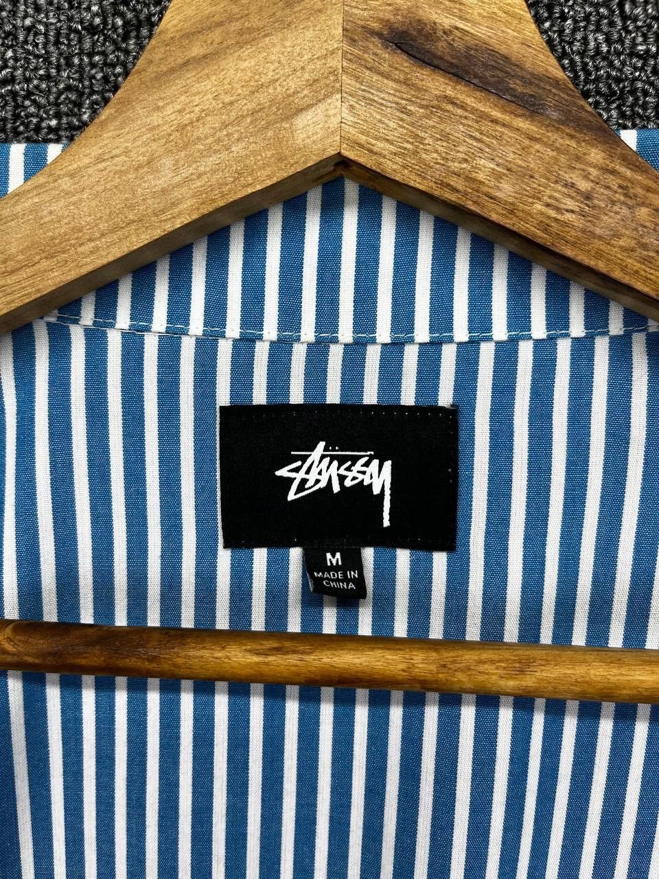 Stussy Stussy Hickory Striped Rare Work Wear Zip Up Shirts Flannel Size US M / EU 48-50 / 2 - 6 Thumbnail