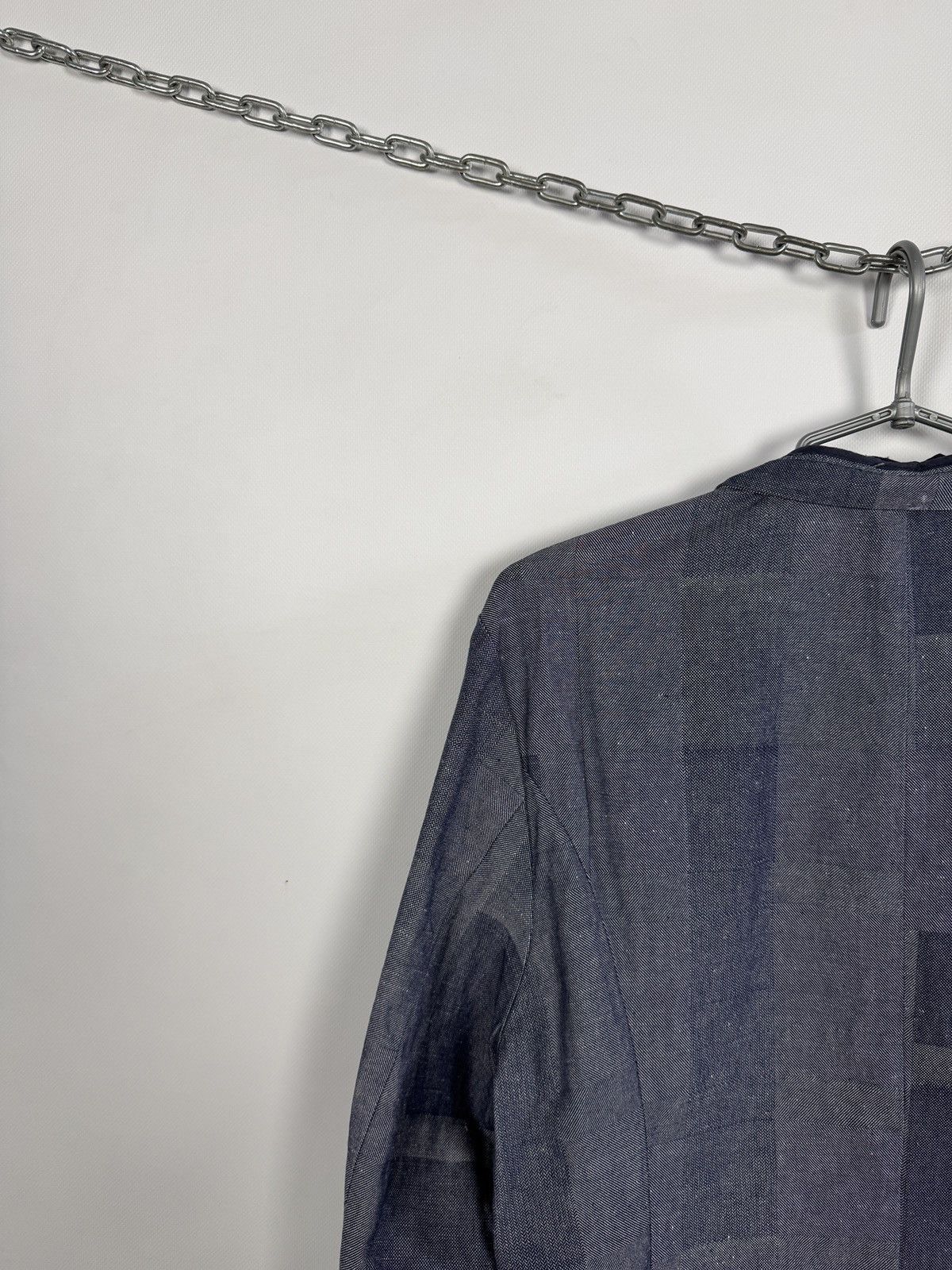 Diesel Black Gold Diesel Black Gold Denim Chambray Pattern Blazer Jacket Italy Size US L / EU 52-54 / 3 - 16 Thumbnail