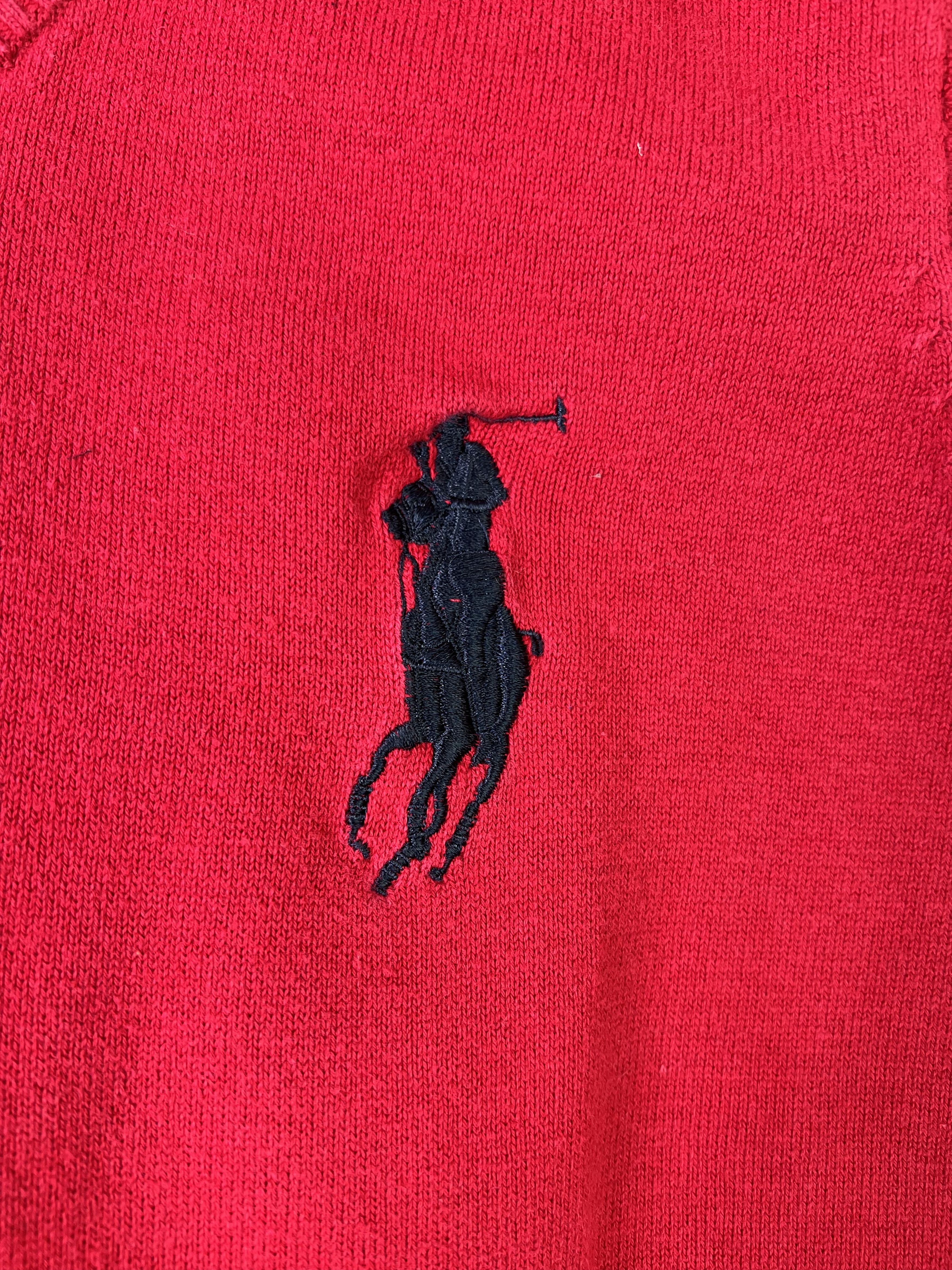 Polo Ralph Lauren Ralph Lauren Cotton Vest Big Pony Red Small Size US S / EU 44-46 / 1 - 3 Thumbnail