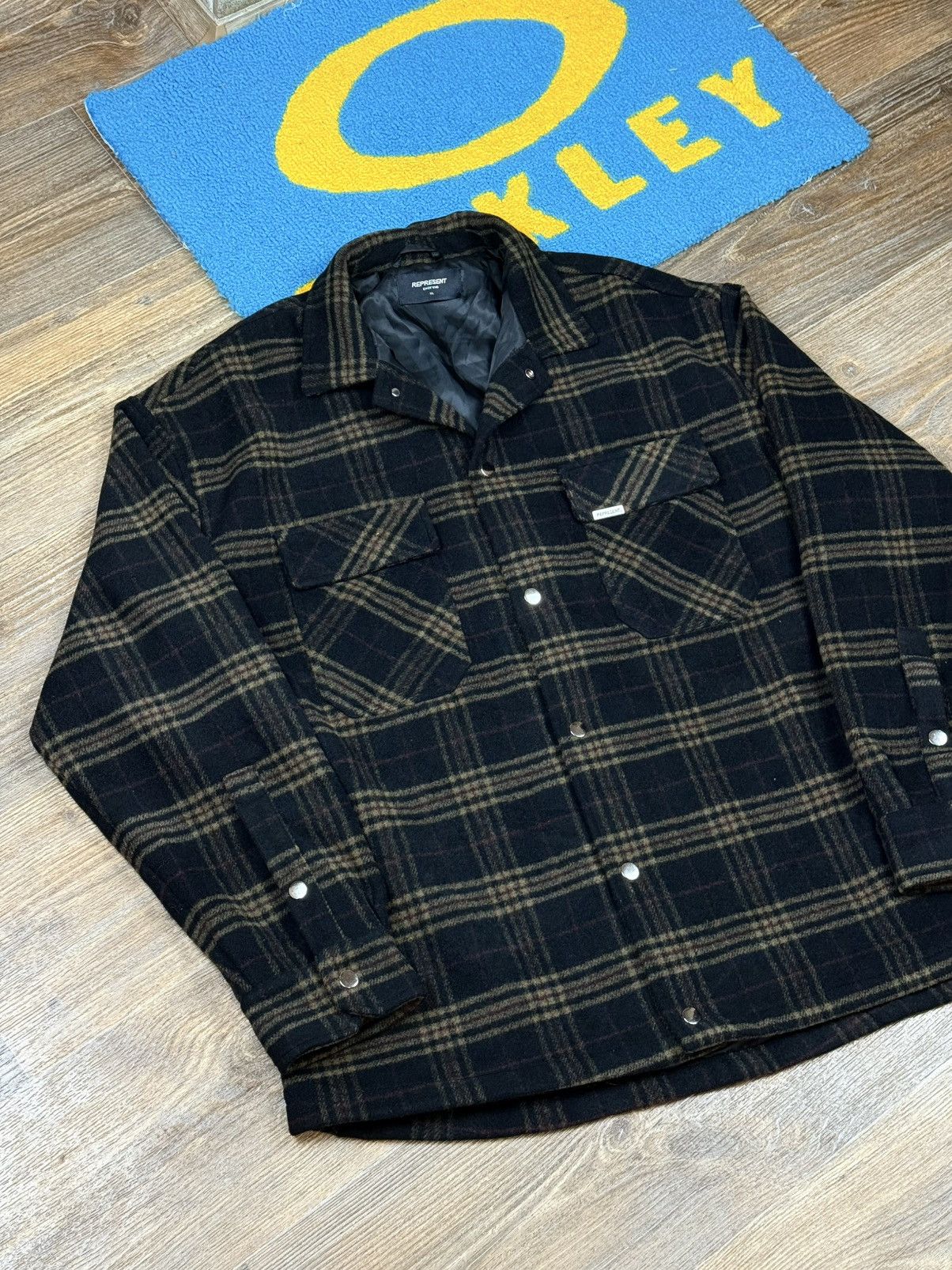 Represent Clo. Represent Oversized Brown Checkered Flannel Jacket Size US XL / EU 56 / 4 - 2 Thumbnail