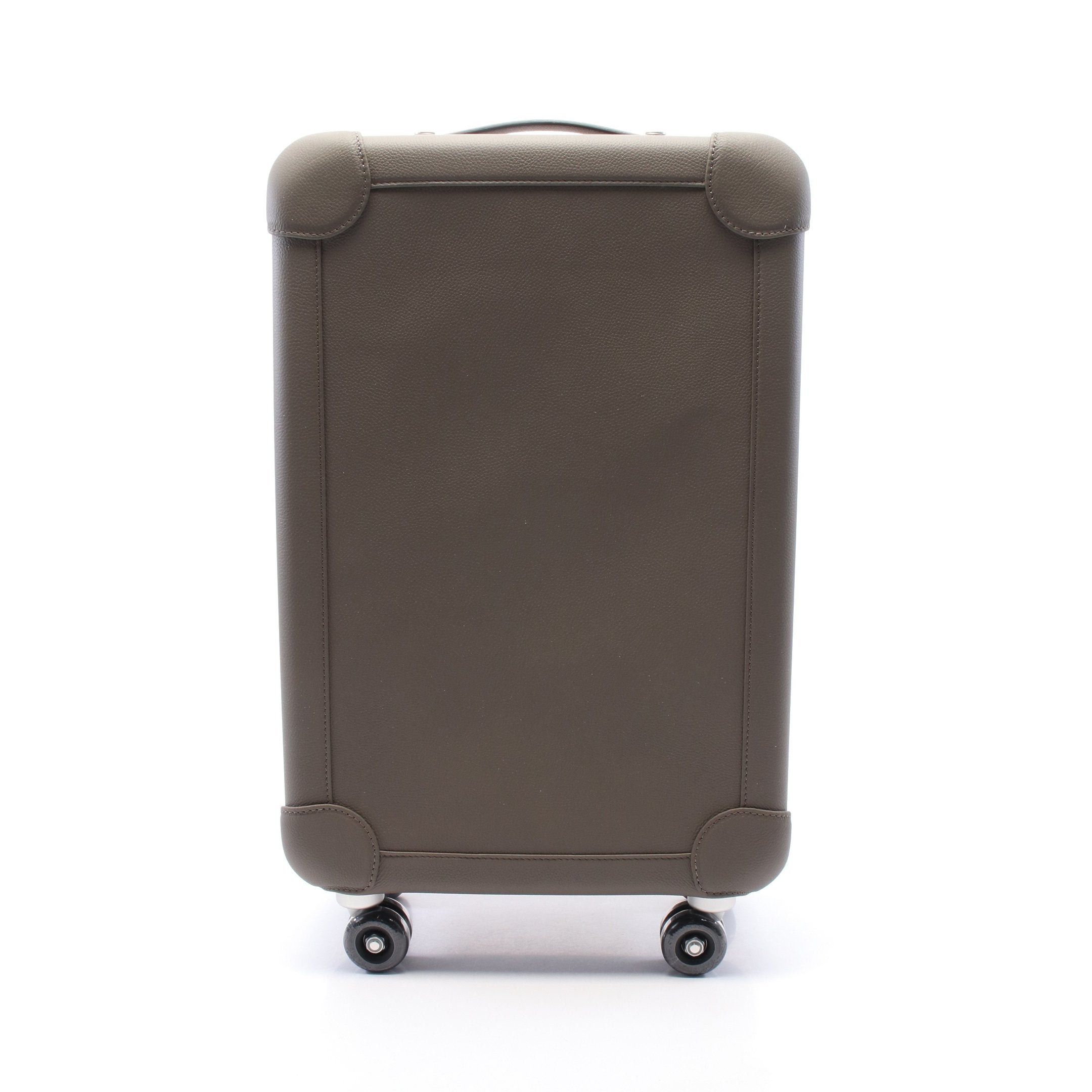 Hermes Cabin Ethane Carry Case Suitcase Clemence Leather Gray