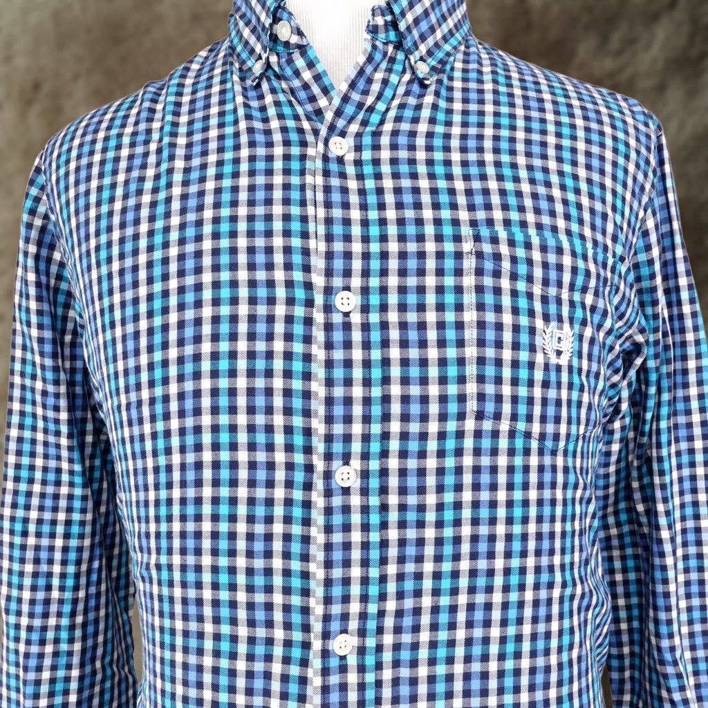 Chaps CHAPS PERFORMANCE BLUE GINGHAM CHECK BUTTON DOWN SHIRT MENS SIZE L LARGE Size US L / EU 52-54 / 3 - 1 Thumbnail