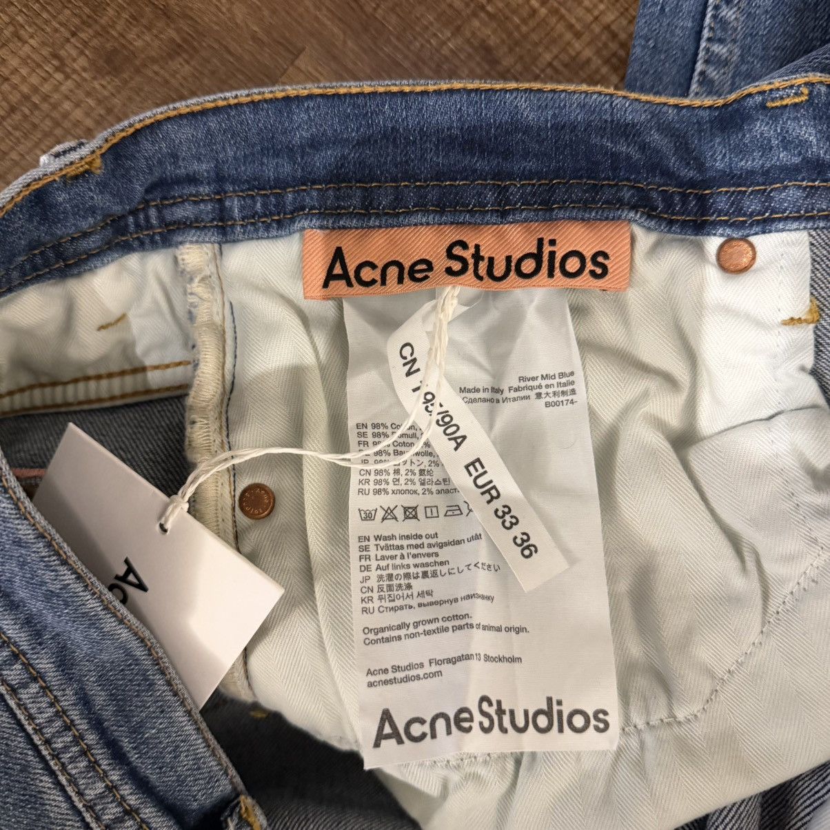 Acne Studios Acne Studios River Jeans Mid Blue Size US 33 - 5 Thumbnail