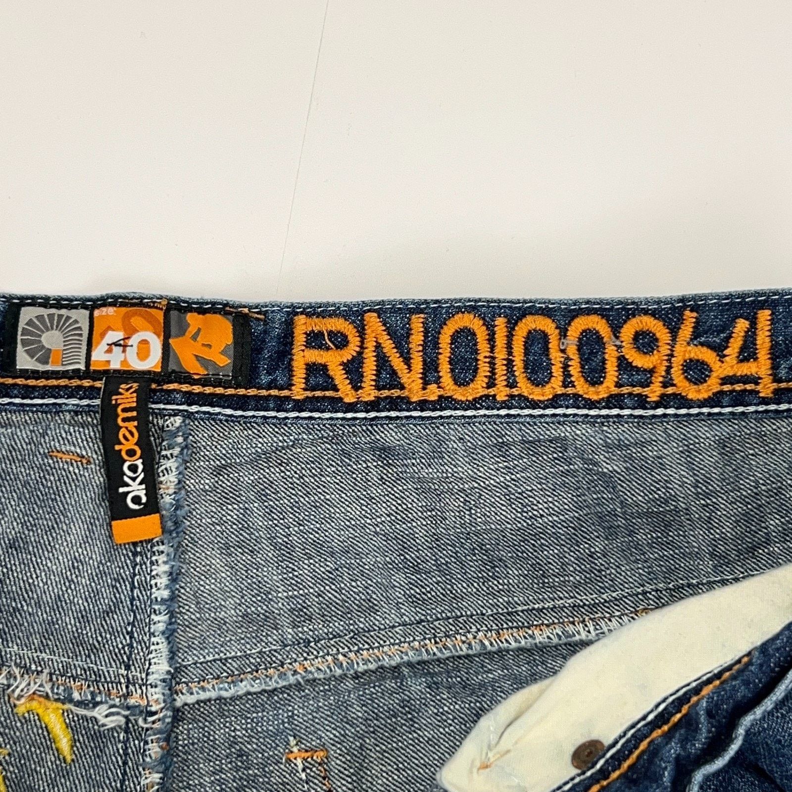 Akademiks Vintage Y2Ks Akademiks Jeans Blue Denim Hip Hop Rap 40 Size US 40 / EU 56 - 12 Thumbnail