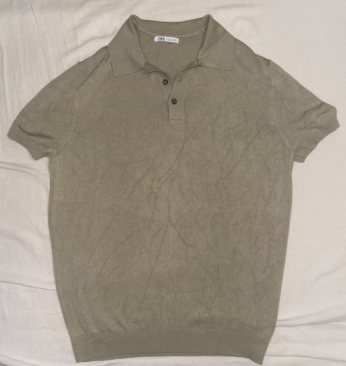 Zara Beige Zara polo shirt M Size US M / EU 48-50 / 2 - 2 Thumbnail