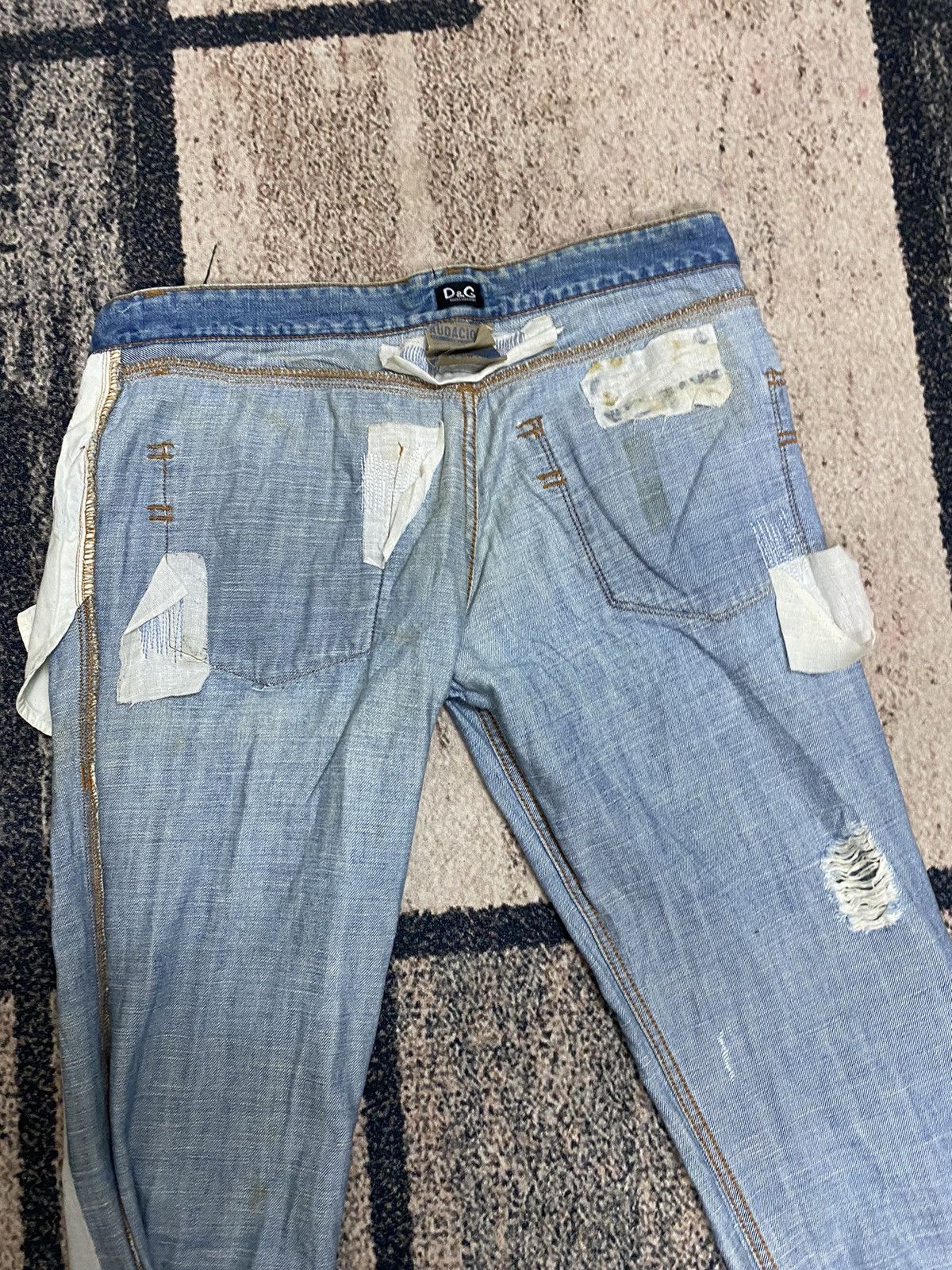 Dolce & Gabbana Rare Vtg Dolce & Gabbana Audacious Distressed Jeans Size US 34 / EU 50 - 10 Thumbnail