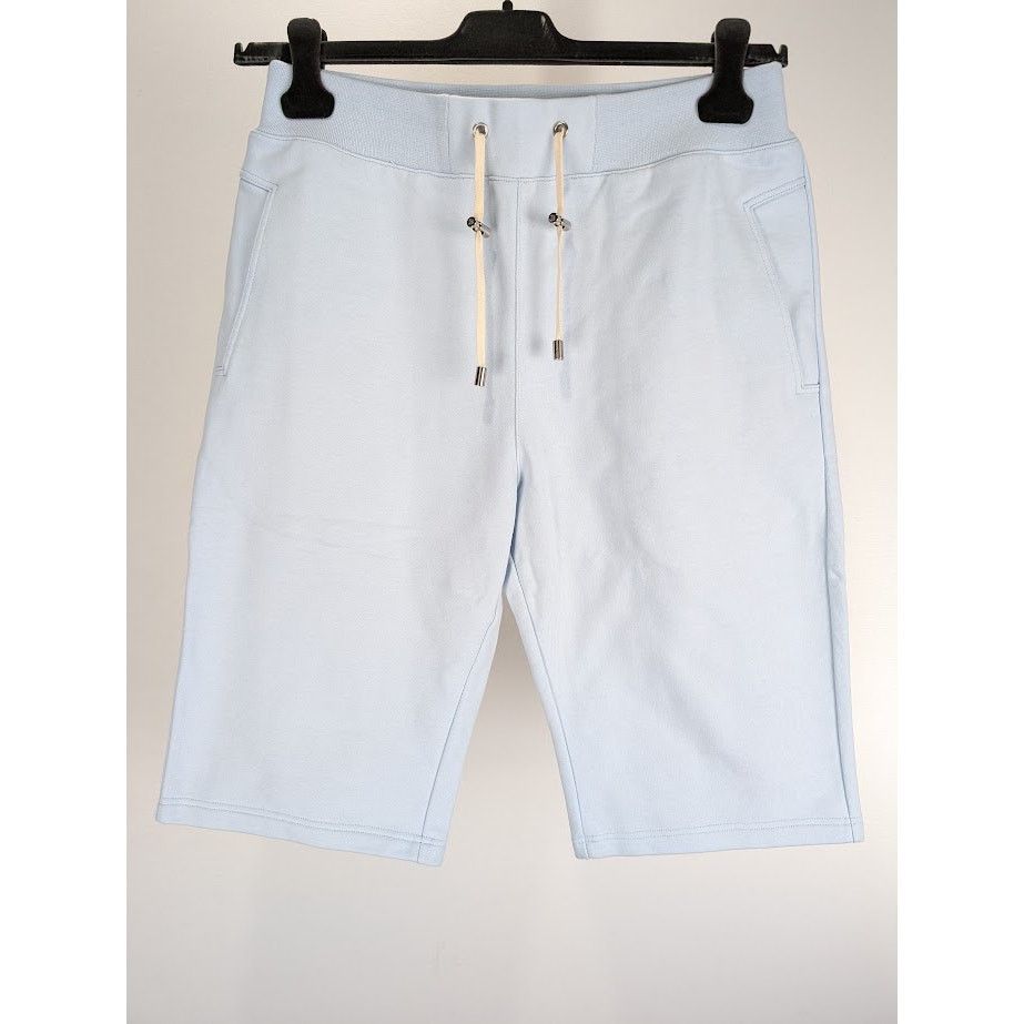 Balmain o1rshd1 B Logo Jogger Short in Baby Blue Size US 32 / EU 48 - 3 Thumbnail