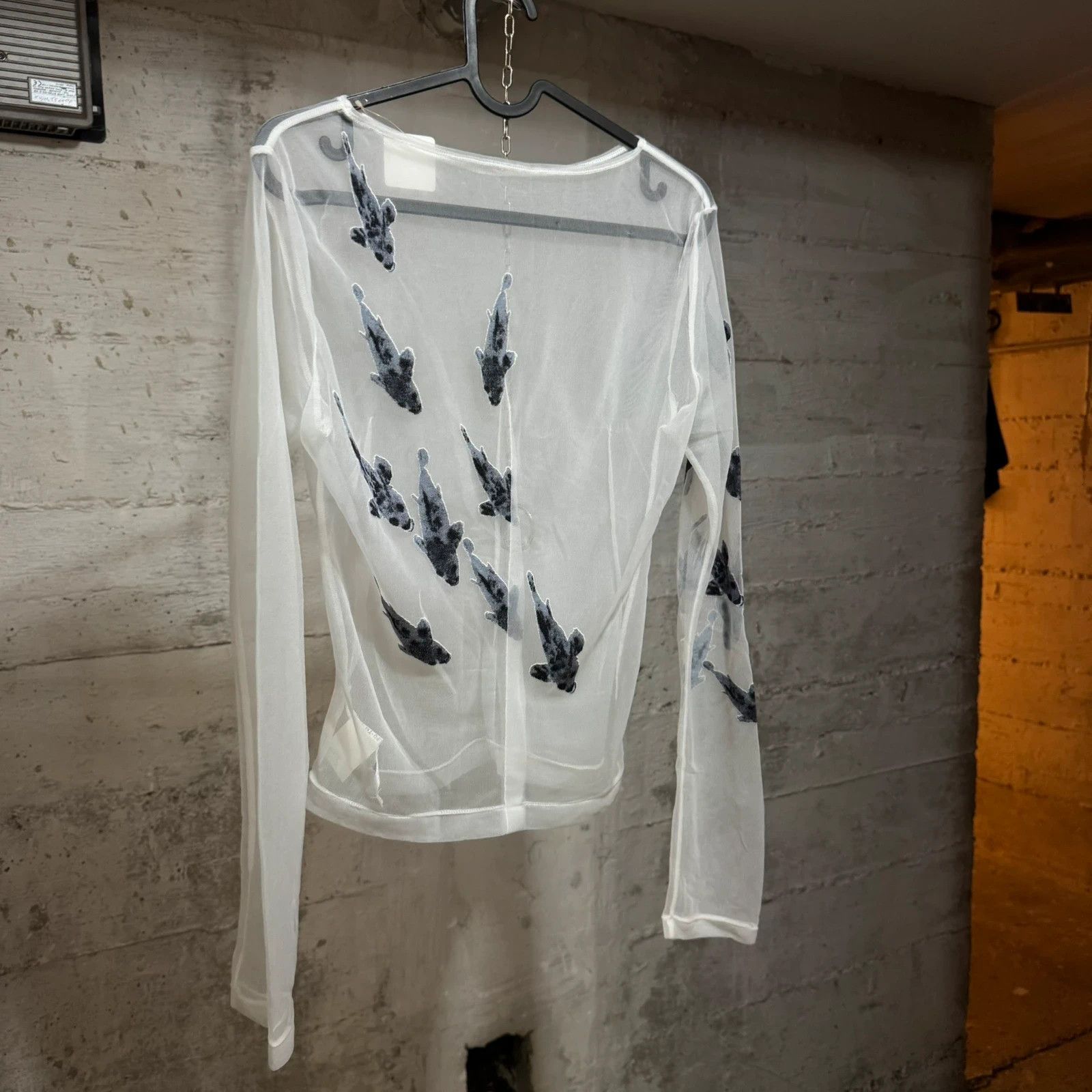 Yohji Yamamoto S/S 2003 Yohji Yamamoto koi fish sheer long sleeve top Size M / US 6-8 / IT 42-44 - 3 Thumbnail