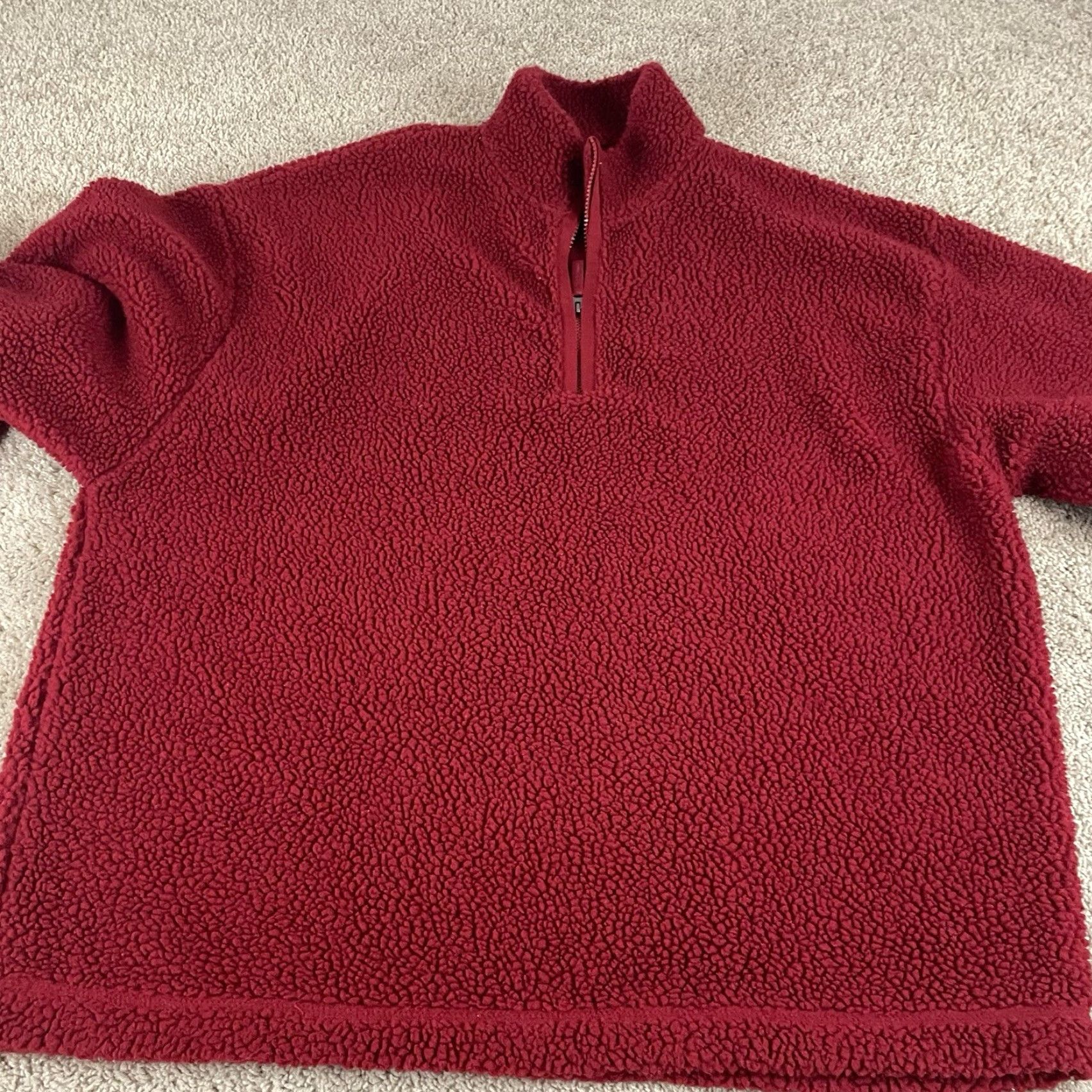 Gap VINTAGE Gap Jacket Mens XL Red 1/4 Zip Fleece Bomber Retro Skate Surf R1 Size US XL / EU 56 / 4 - 3 Thumbnail
