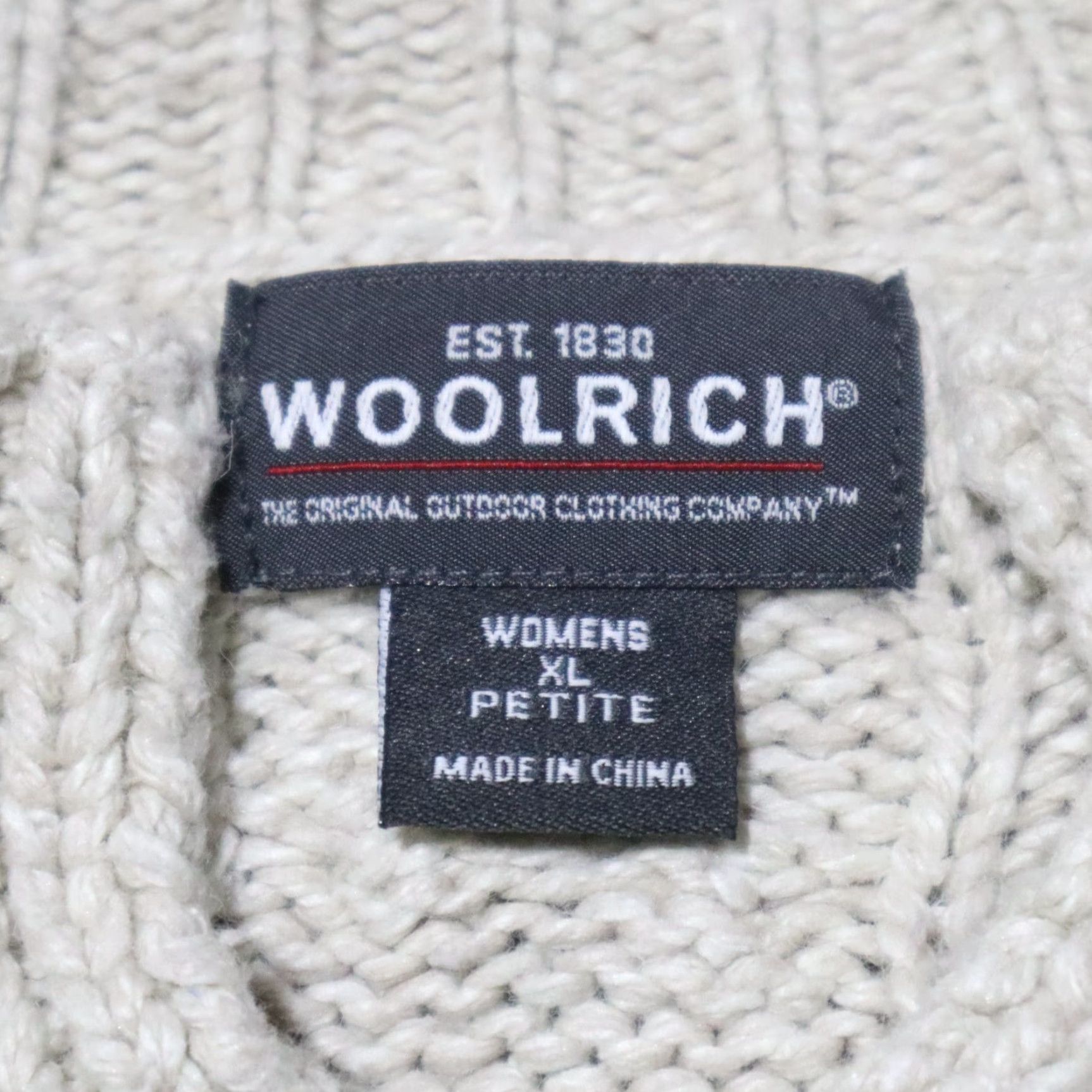 Vintage Woolrich Sweater White Pullover Mock Neck Knit Outdoor Women's Petites PXL Size XL / US 12-14 / IT 48-50 - 3 Thumbnail