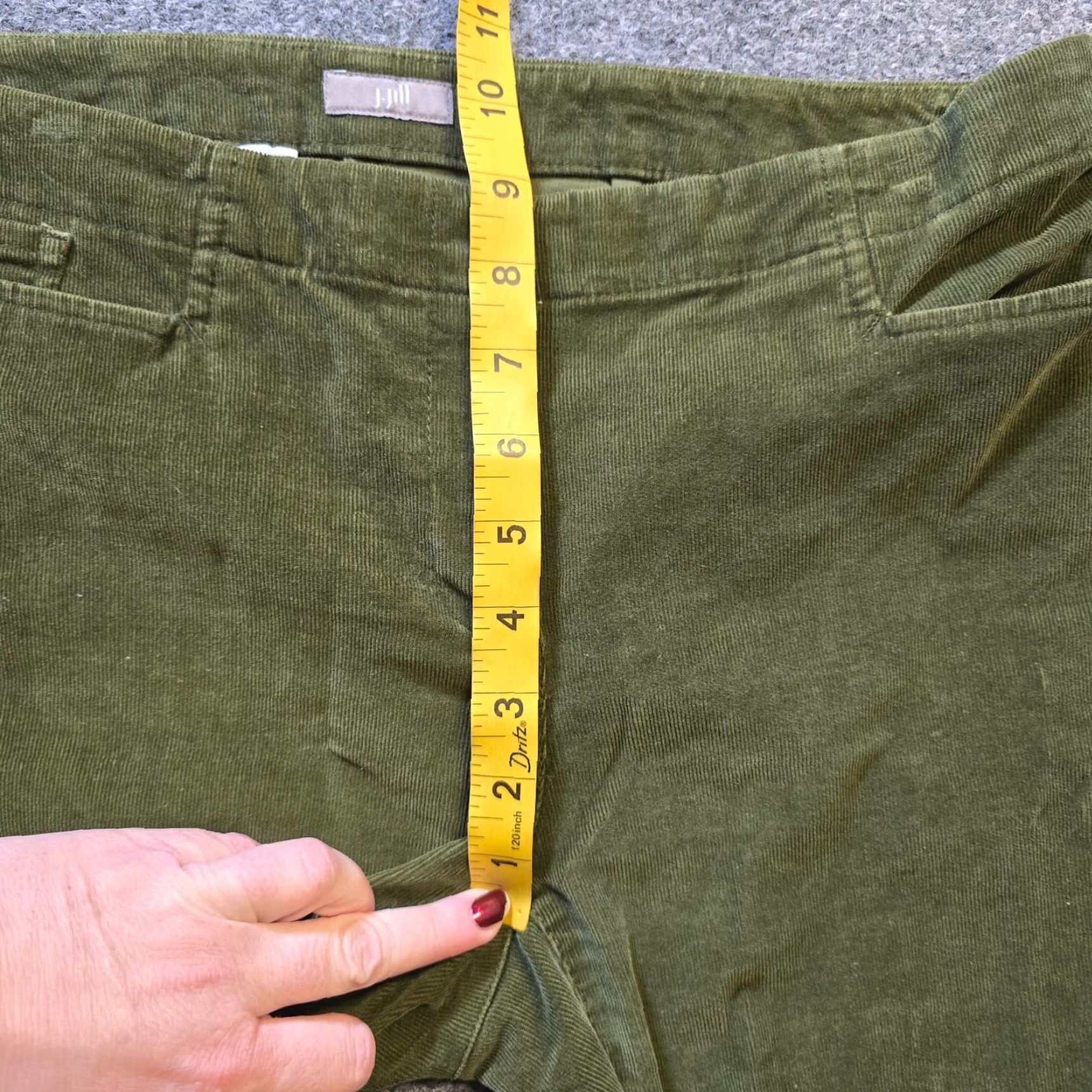 J. Jill J. Jill Pants Womens 8P Petite Green Tapered Corduroy Stretch Casual Academia Shirt? Size 30" / US 8 / IT 44 - 6 Thumbnail