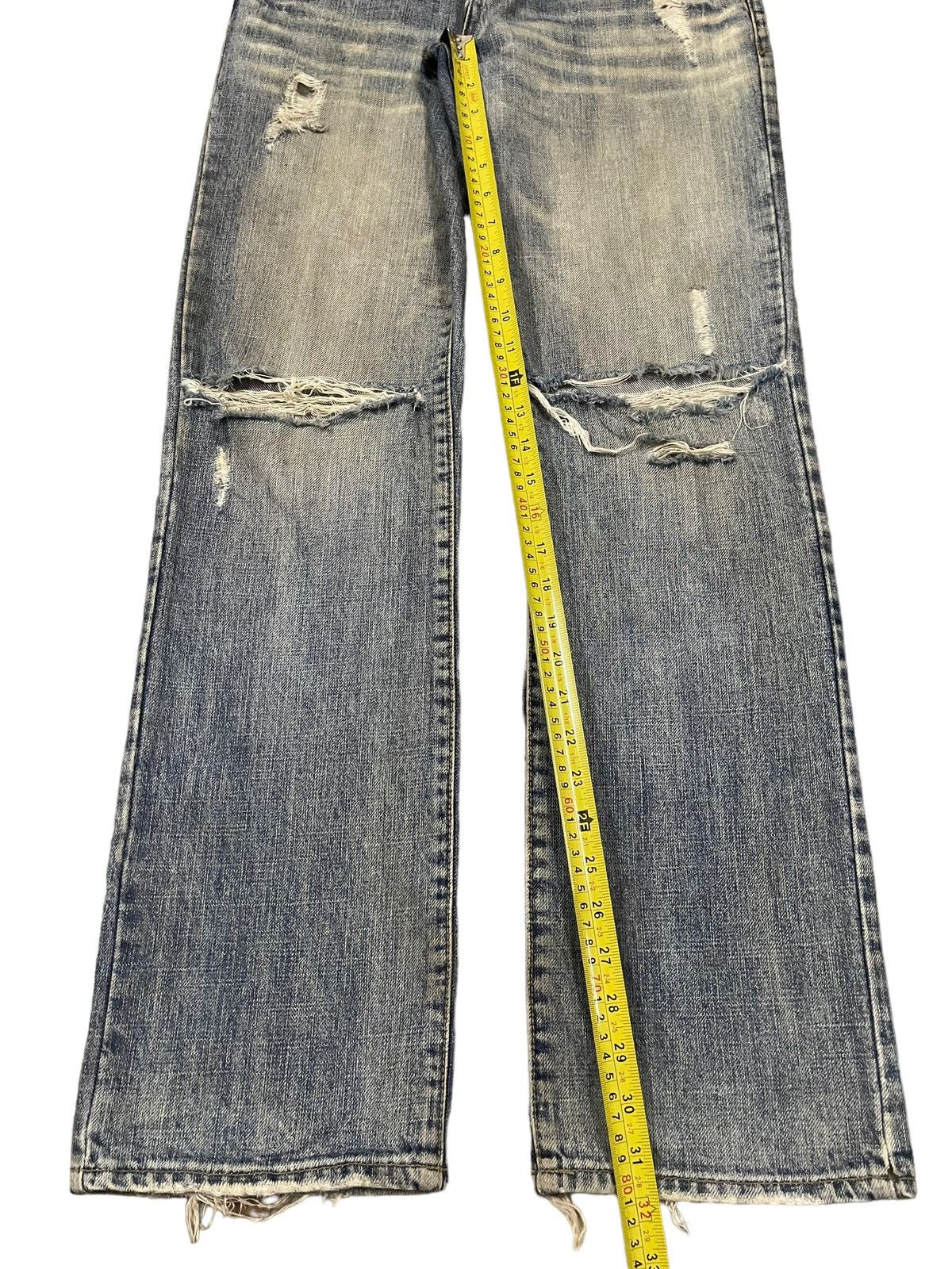 semanticdesign Vintage Japanese Brand Blue Wash Style Distressed Jeans Size US 32 / EU 48 - 11 Thumbnail