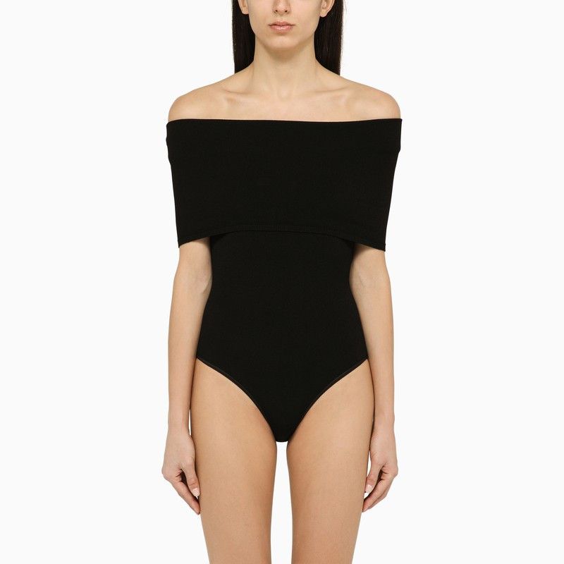 image of Alaia Black Viscose Bodysuit Size 38, Women's