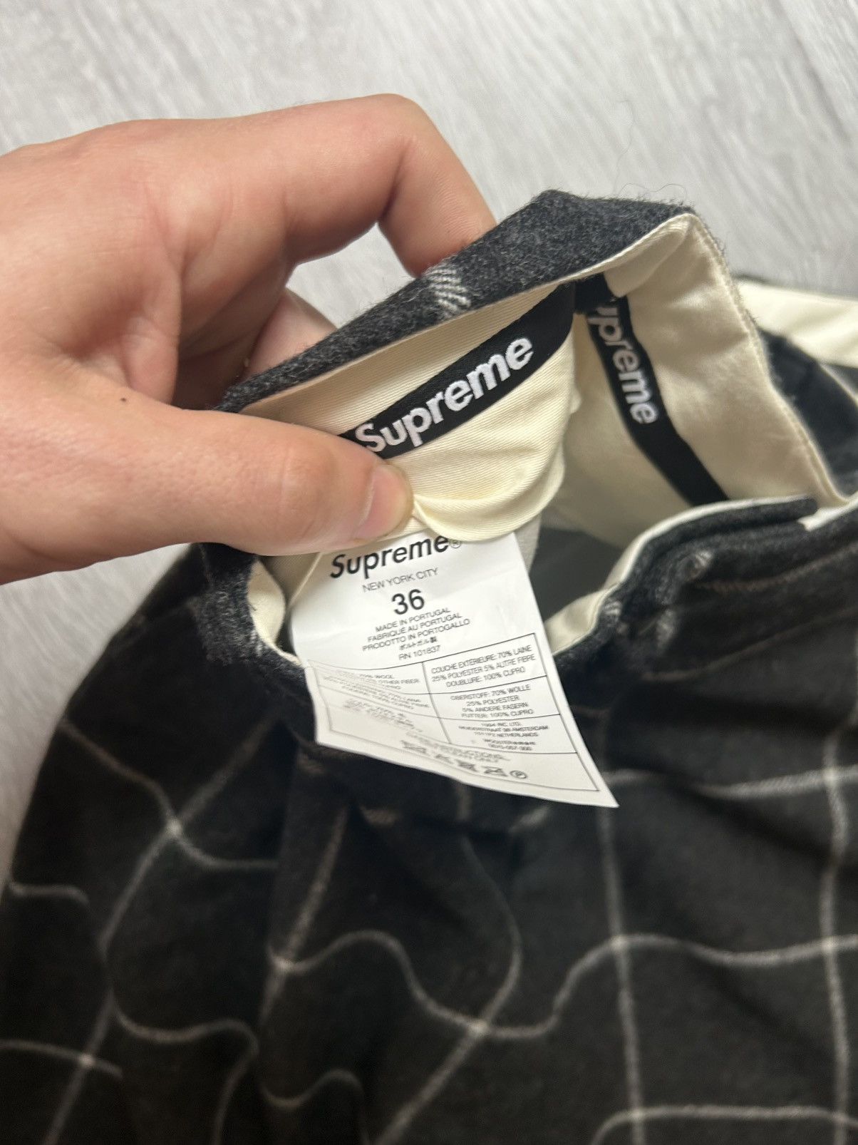 Supreme Supreme Windowpane Wool Trouser Size US 36 / EU 52 - 3 Thumbnail