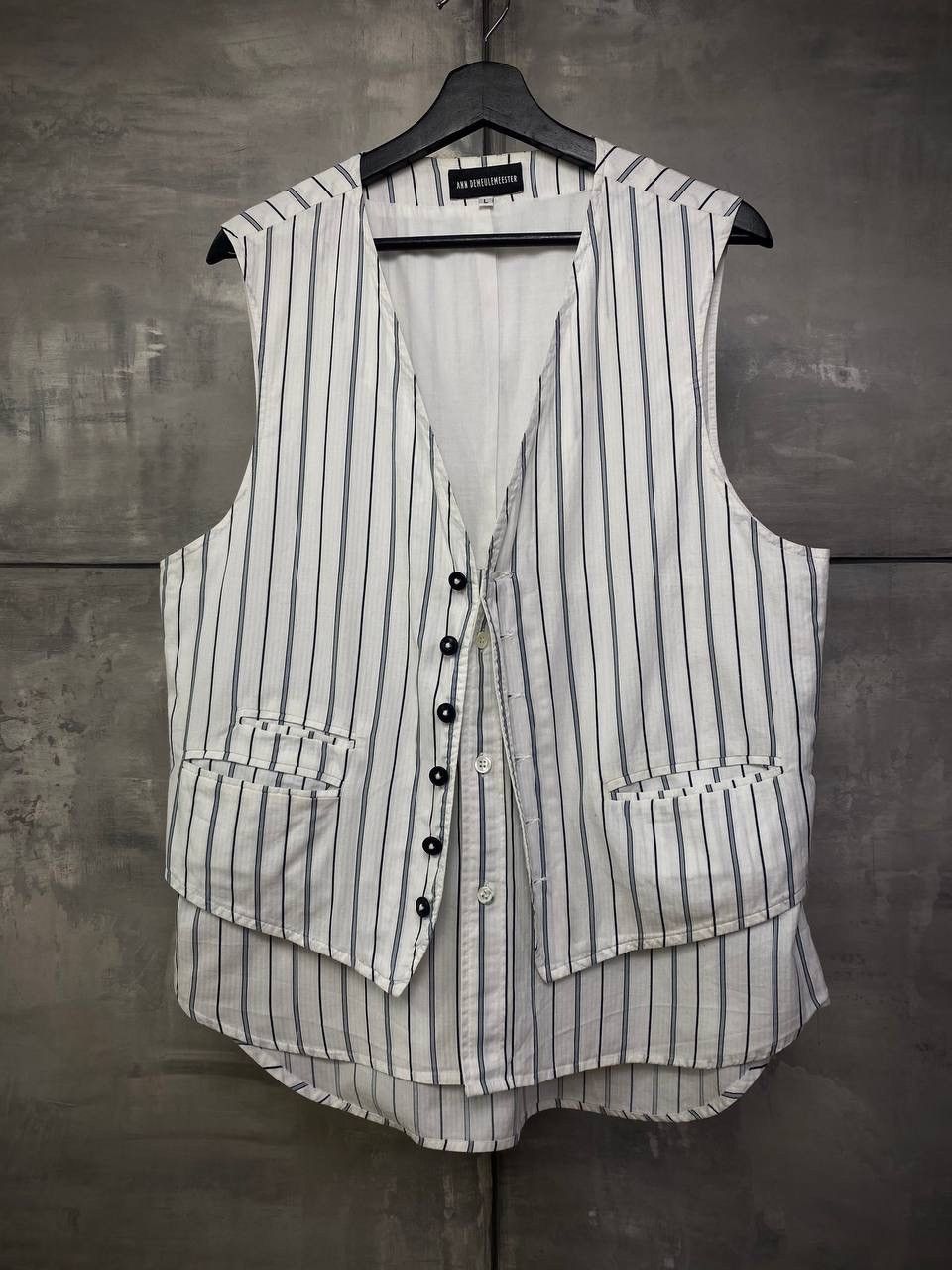 Ann Demeulemeester Double layer vest M Size 48L - 2 Thumbnail