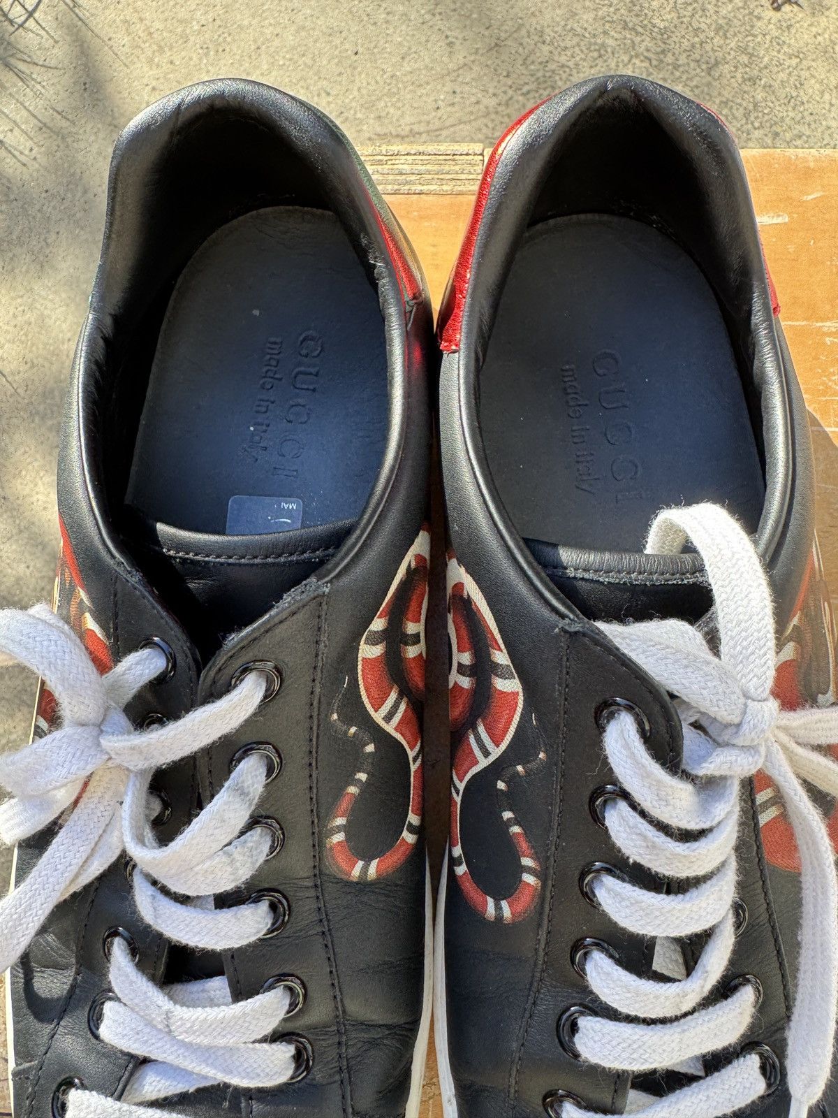 Gucci Gucci snake sneakers size US 8.5 UK 7.5 Size US 8.5 / EU 41-42 - 2 Thumbnail