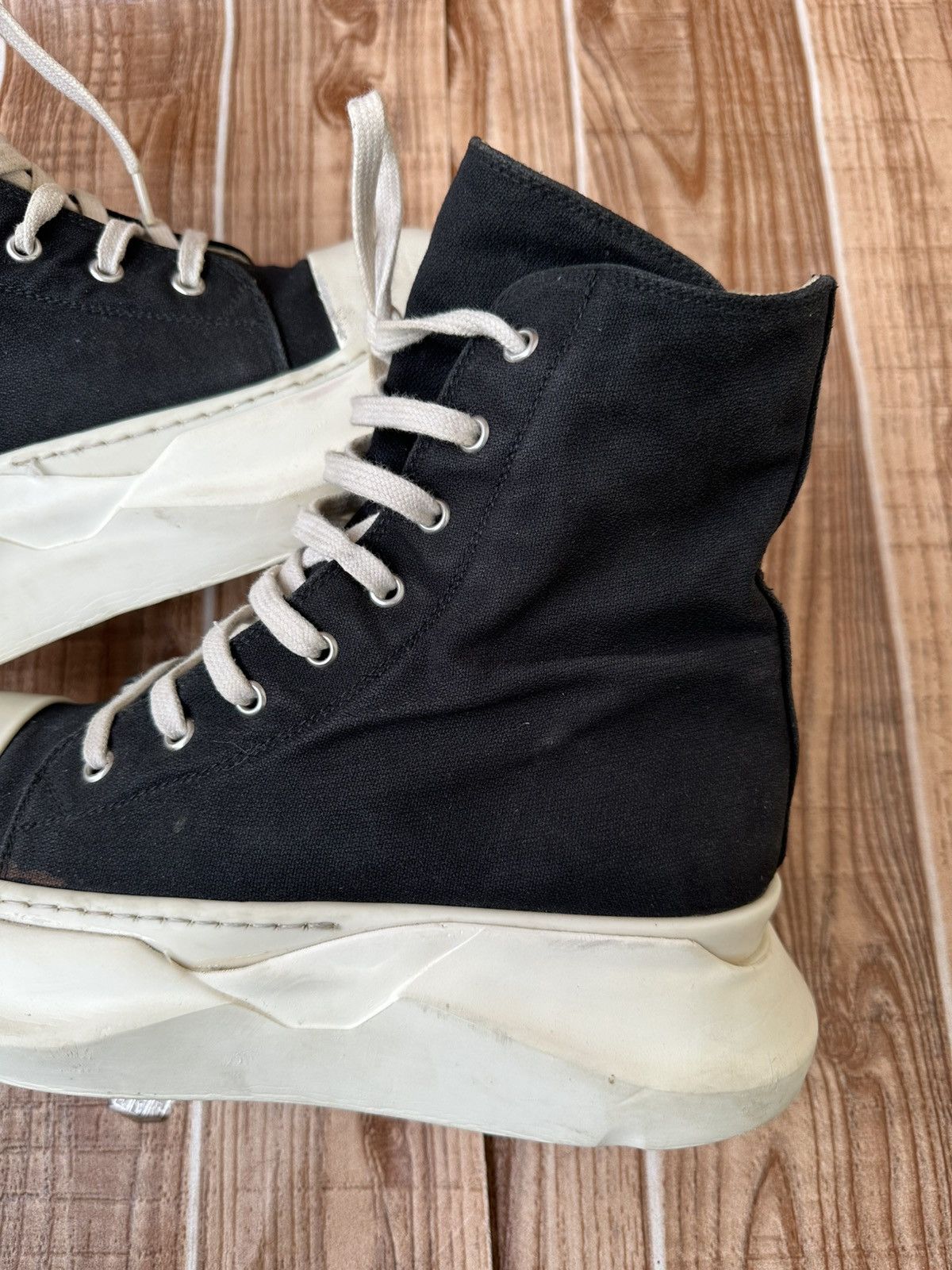 Rick Owens Drkshdw Rick Owens Drkshdw Abstract Pentagram Ramones Black Milk Size US 7.5 / EU 40-41 - 11 Thumbnail