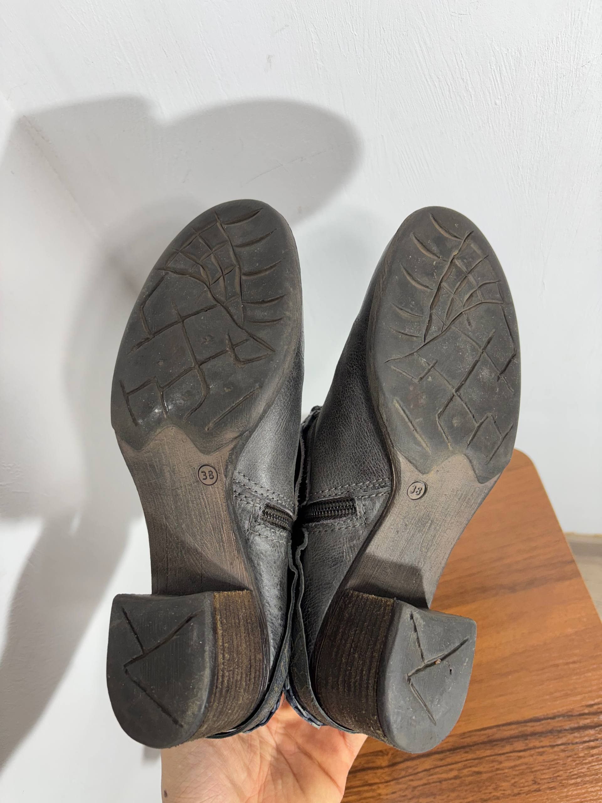 A.S.98 RARE AS 98 GUIDI style! fade Ankle Archive Leather Boots Size US 7 / IT 37 - 8 Thumbnail