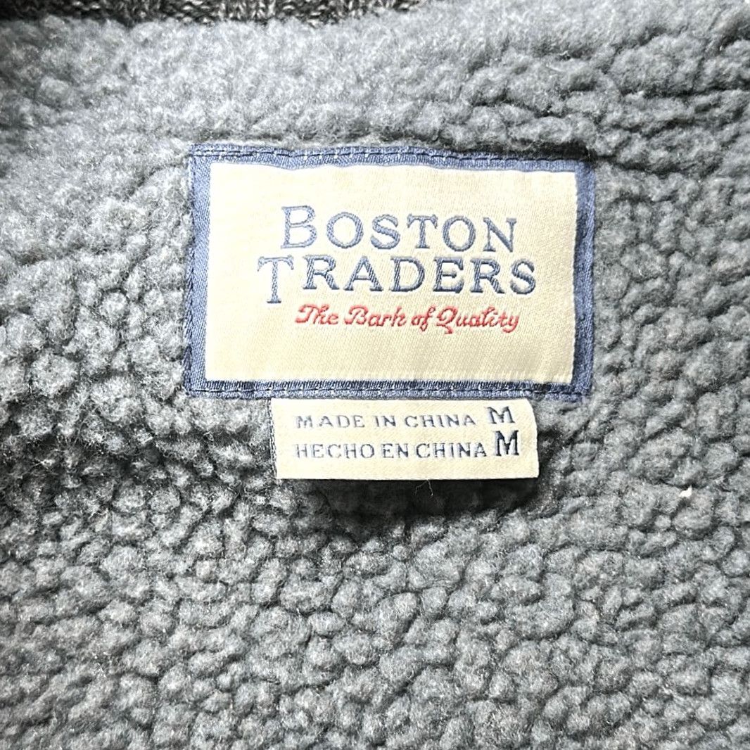 Vintage VINTAGE Boston Traders Sweater Mens M Full Zip Cable Knit Sherpa Lined Gray Jacket Size US M / EU 48-50 / 2 - 4 Thumbnail
